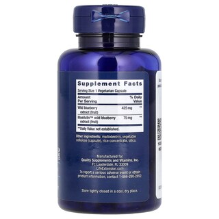 Foto 2 | Extracto De Arándano Supplement Life Extension 60 Cápsulas Vegetarianas - Venta Internacional.