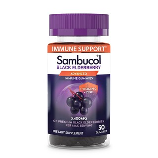 Foto 1 | Complemente Las Gomitas De Saúco Negro Sambucol Con Zinc Y Vitamina C - Venta Internacional.