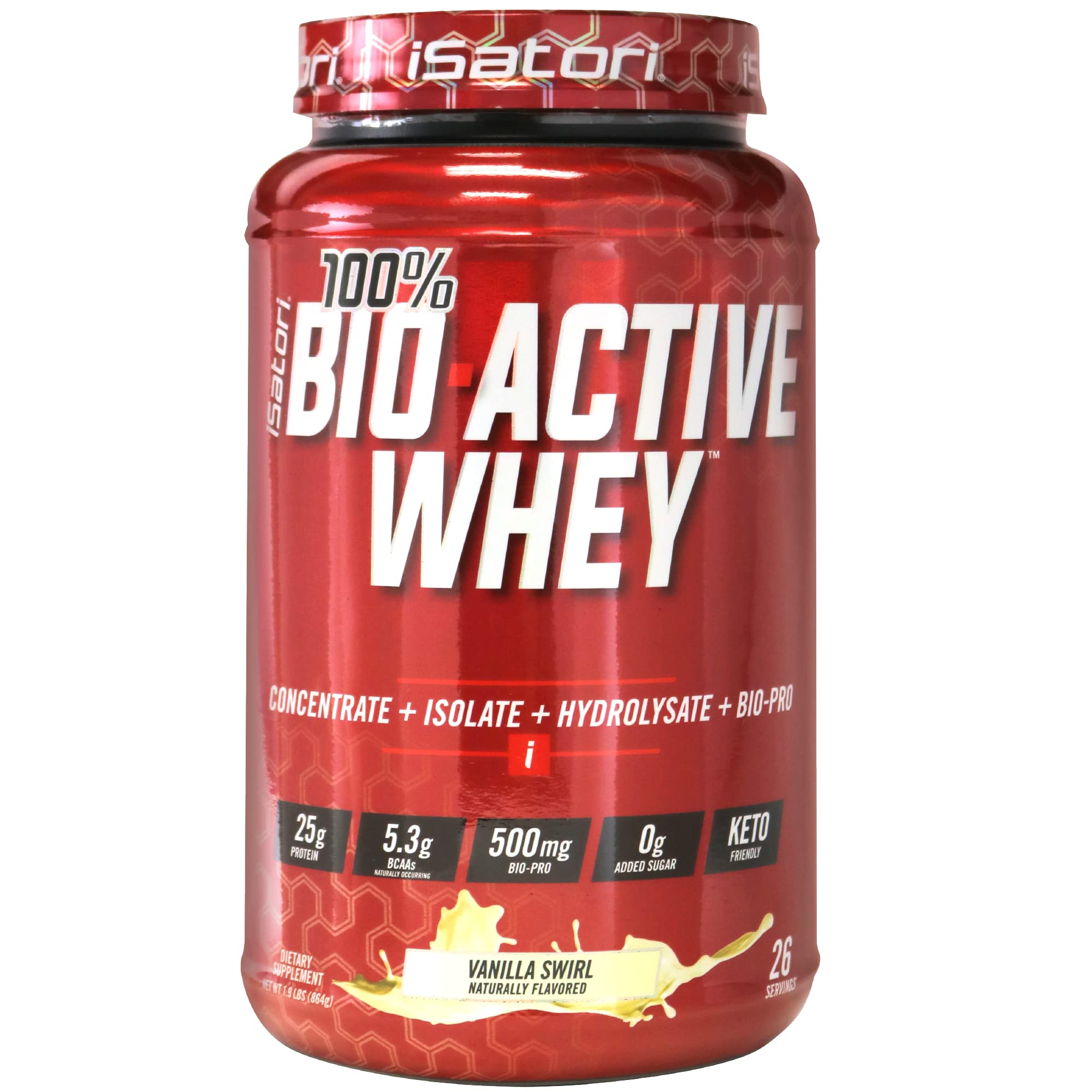 Foto 2 pulgar | Proteína De Suero De Leche En Polvo Isatori  100% Bioactiva  Vainilla En Espiral - Venta Internacional.