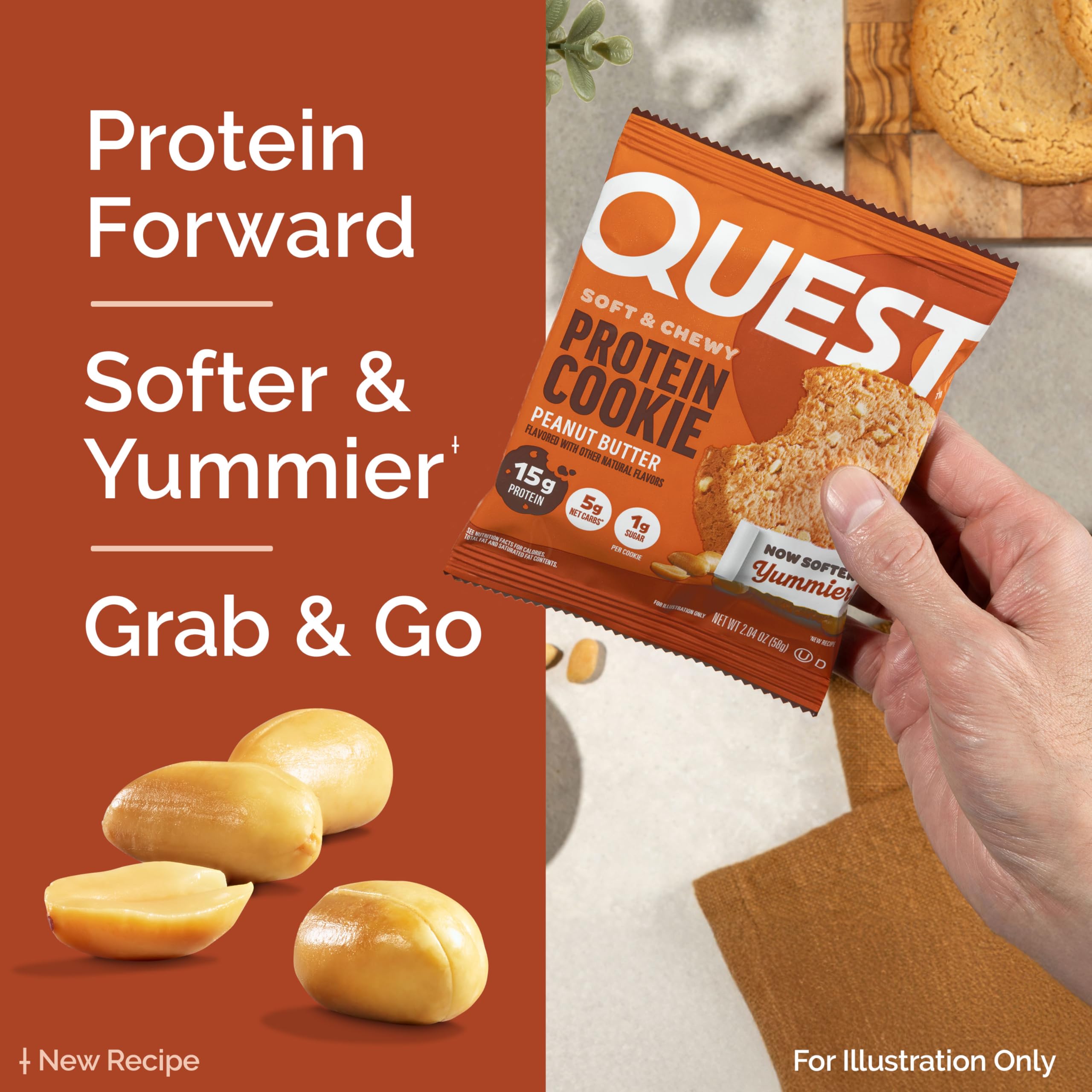 Foto 4 pulgar | Crema De Cacahuete Protein Cookie Quest Nutrition  15 G De Proteína - Venta Internacional.
