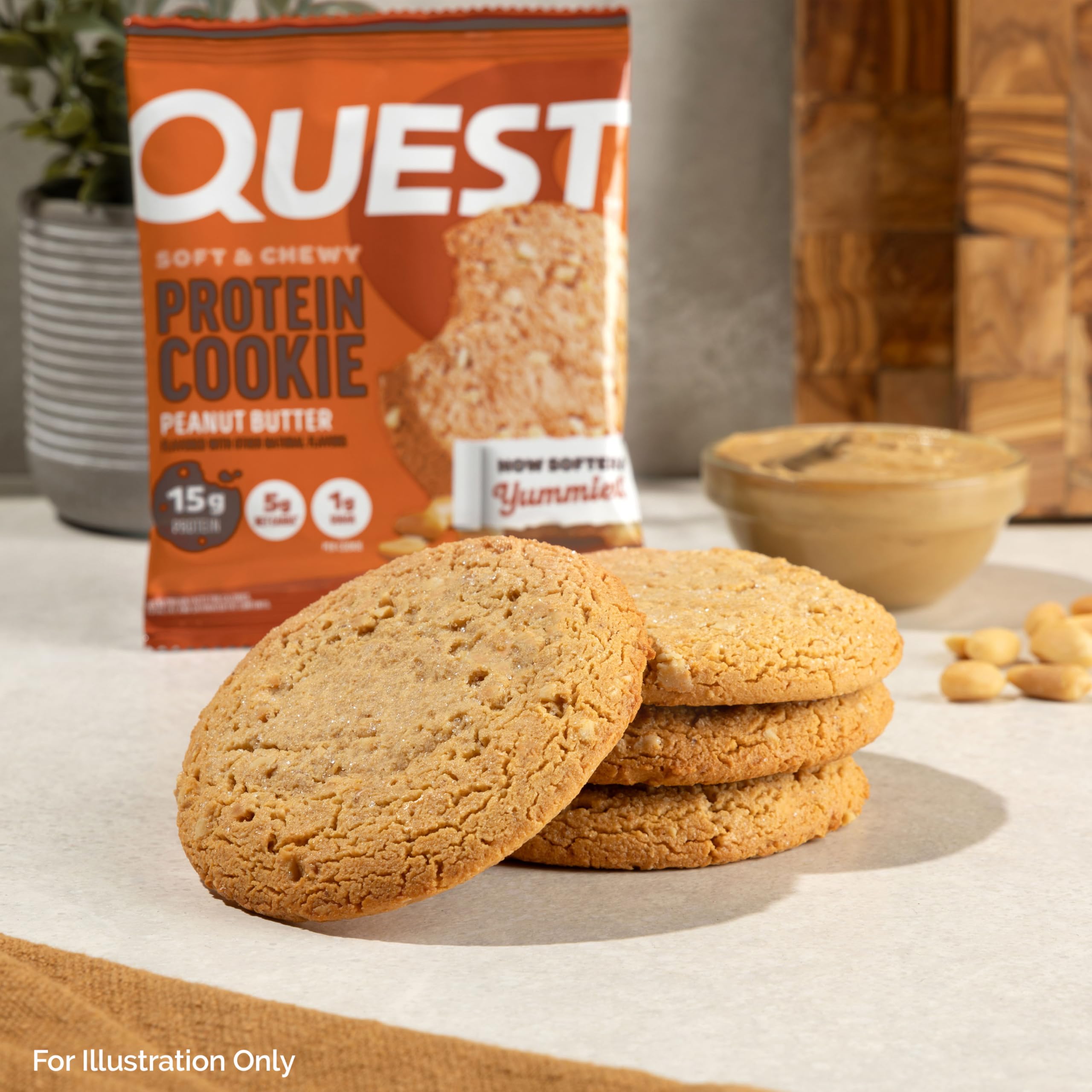 Foto 5 pulgar | Crema De Cacahuete Protein Cookie Quest Nutrition  15 G De Proteína - Venta Internacional.