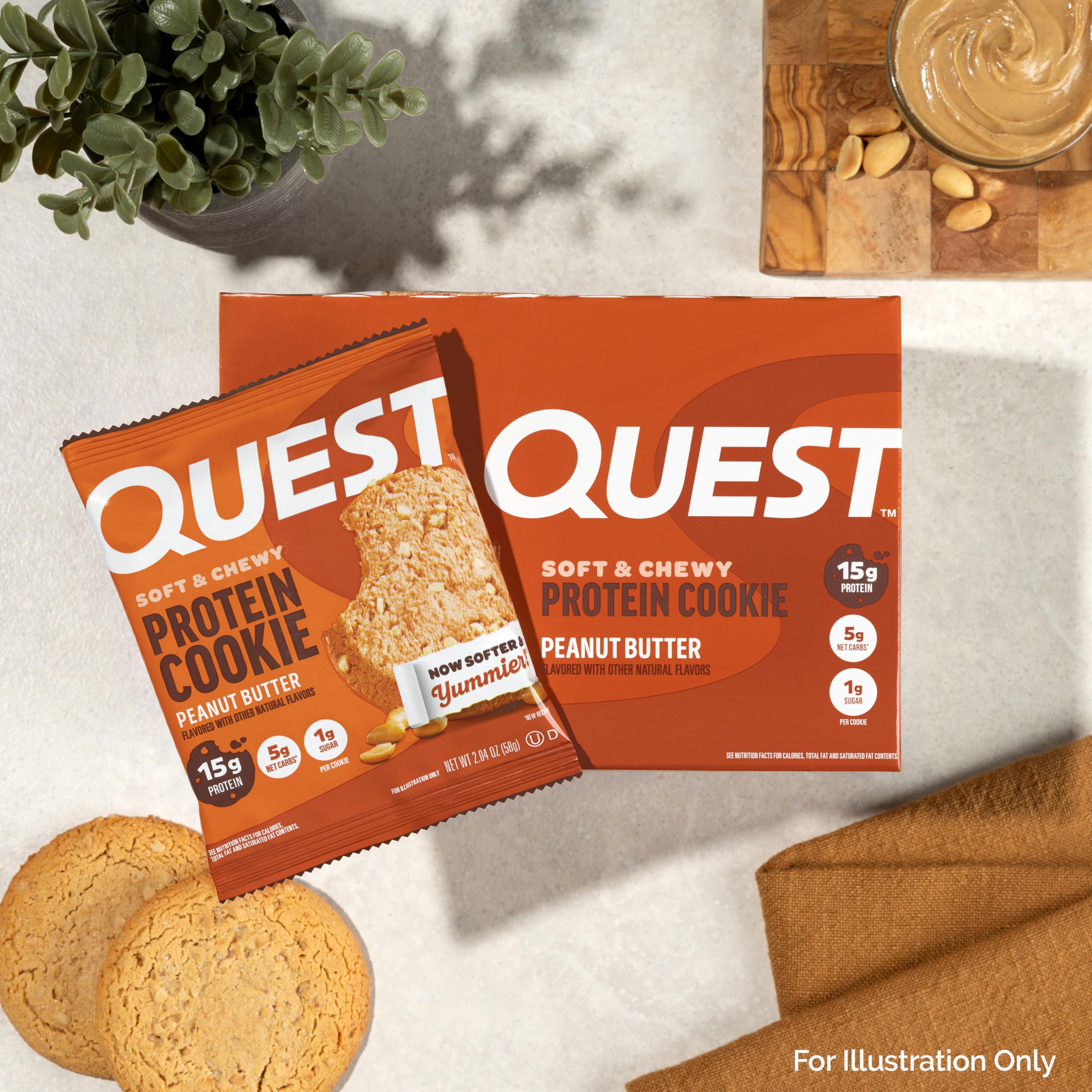 Foto 6 pulgar | Crema De Cacahuete Protein Cookie Quest Nutrition  15 G De Proteína - Venta Internacional.