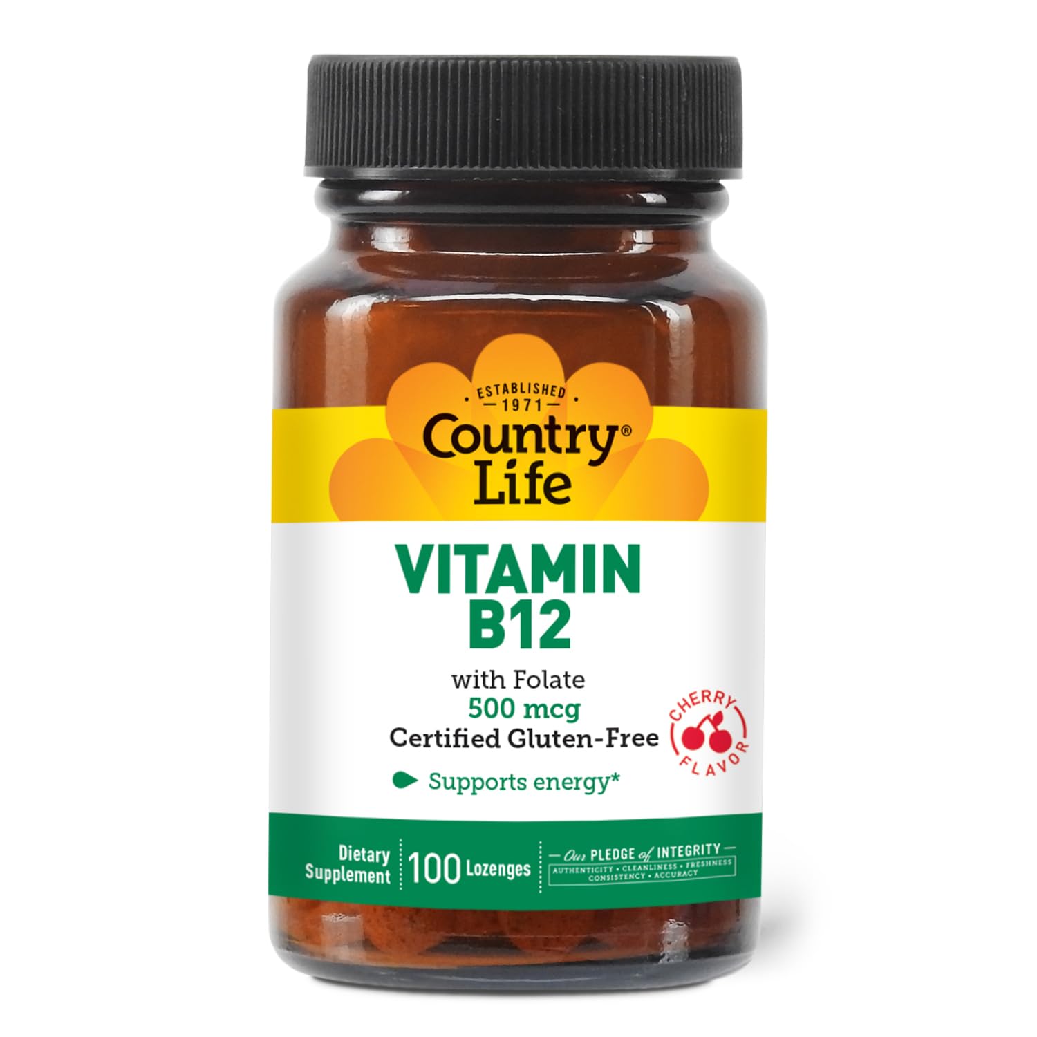 Foto 2 pulgar | Suplemento Country Life Vitamina B12 100 Pastillas - Venta Internacional