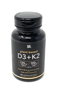 Foto 1 | Suplemento Sports Research Vitamina D3 K2 5000 Ui/100 Mcg 160 Cápsulas Blandas - Venta Internacional.
