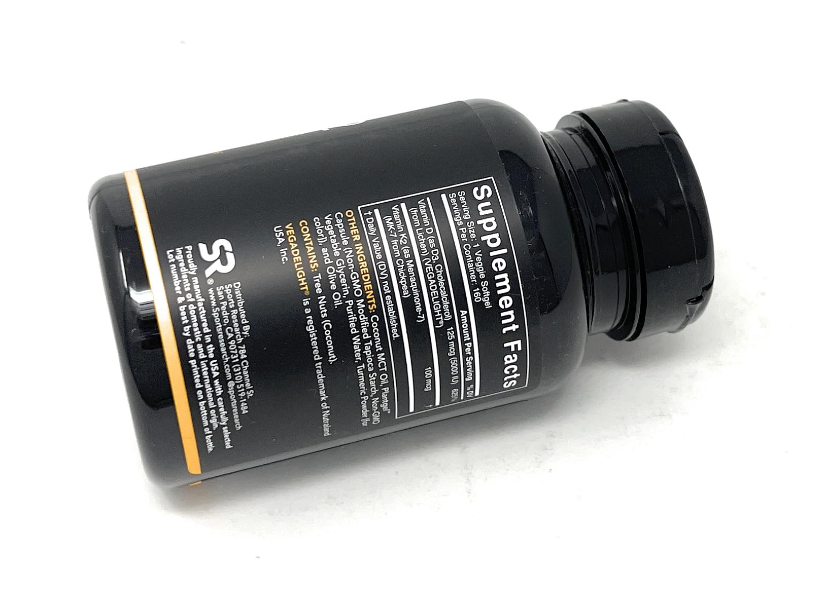 Foto 5 | Suplemento Sports Research Vitamina D3 K2  5000 Ui/100 Mcg  160 Cápsulas Blandas - Venta Internacional.