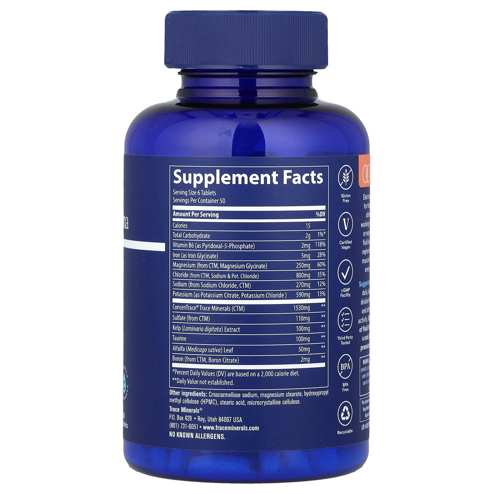 Foto 3 pulgar | Suplemento Trace Electrolyte Stamina 300 Comprimidos - Venta Internacional.