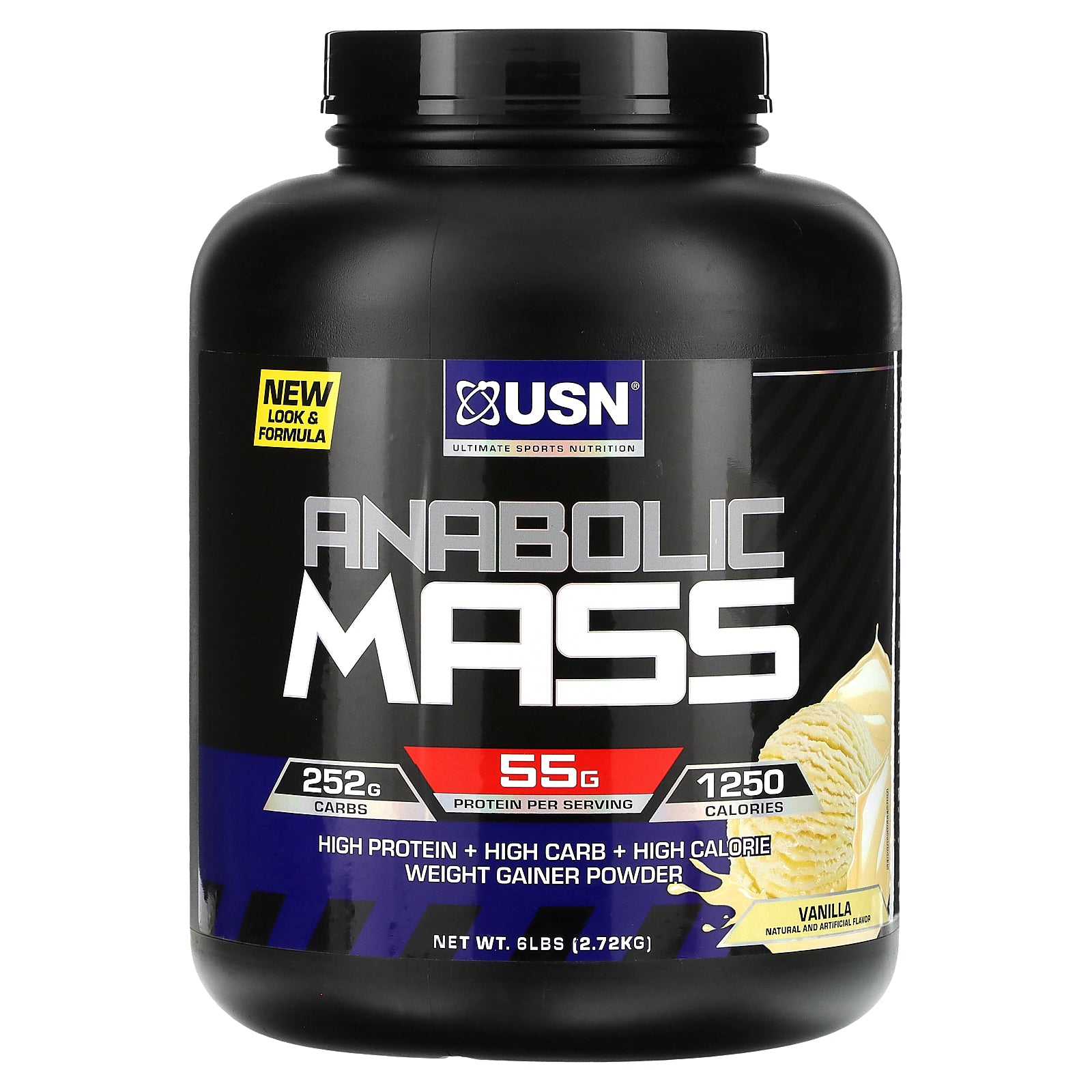 Foto 2 pulgar | Suplemento Usn Anabolic Mass De 2 72 Kg Con Sabor A Vainilla - Venta Internacional.