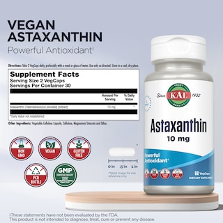 Foto 3 | Suplemento Kal de Astaxantina 60 Cápsulas - Venta Internacional