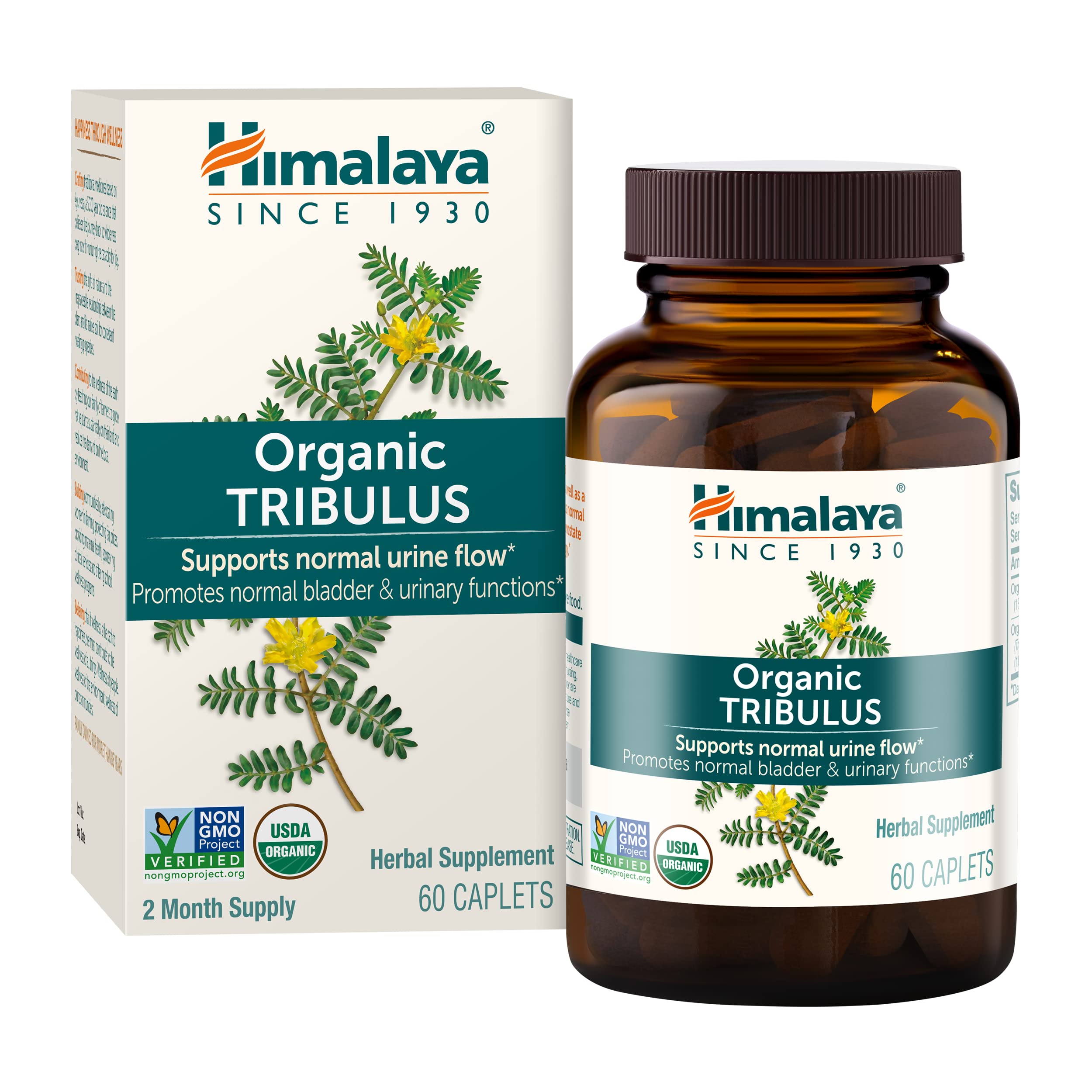 Foto 2 pulgar | Suplemento Himalaya Organic Tribulus Terrestris 688 Mg 60 Cápsulas - Venta Internacional.