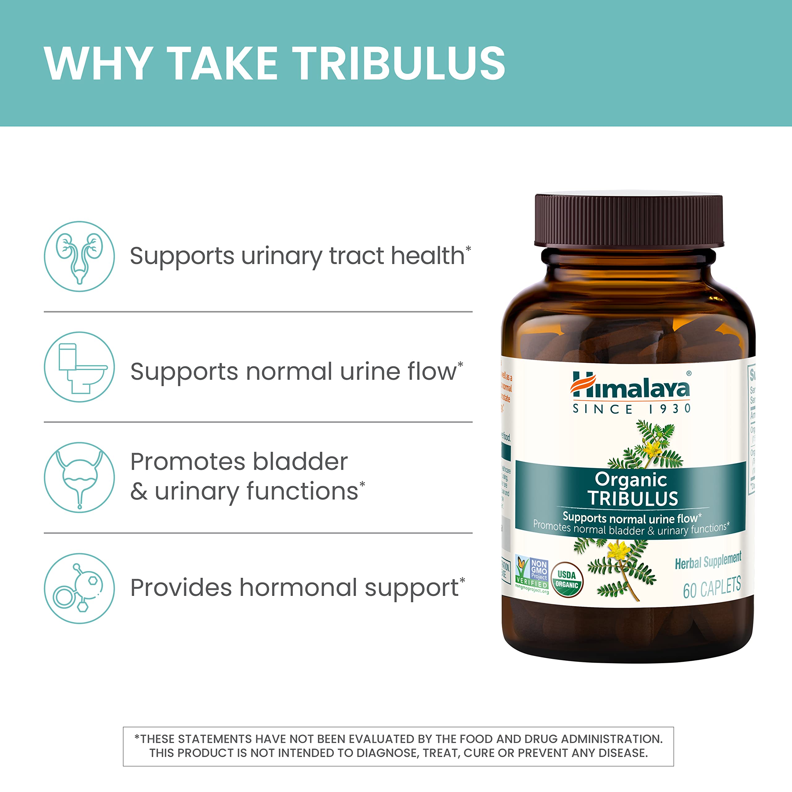 Foto 6 pulgar | Suplemento Himalaya Organic Tribulus Terrestris 688 Mg 60 Cápsulas - Venta Internacional.