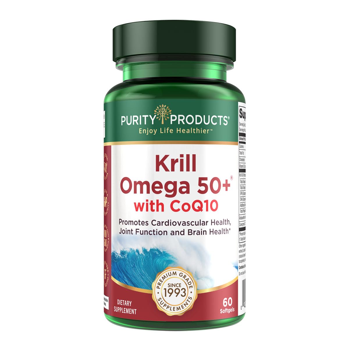 Foto 2 pulgar | Suplemento Dietético Purity Products Krill Omega 50+ con CoQ10 - Venta Internacional
