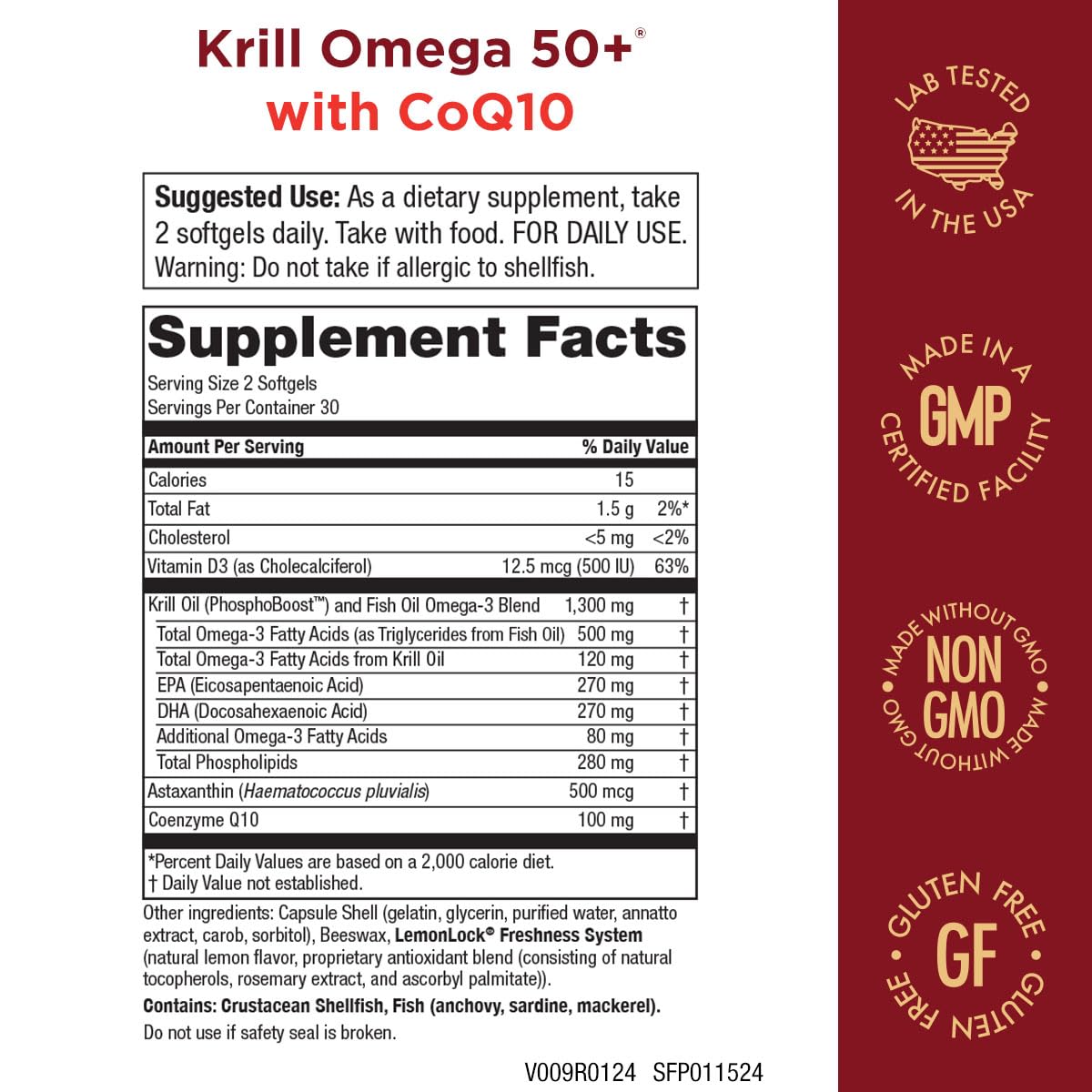 Foto 3 pulgar | Suplemento Dietético Purity Products Krill Omega 50+ con CoQ10 - Venta Internacional