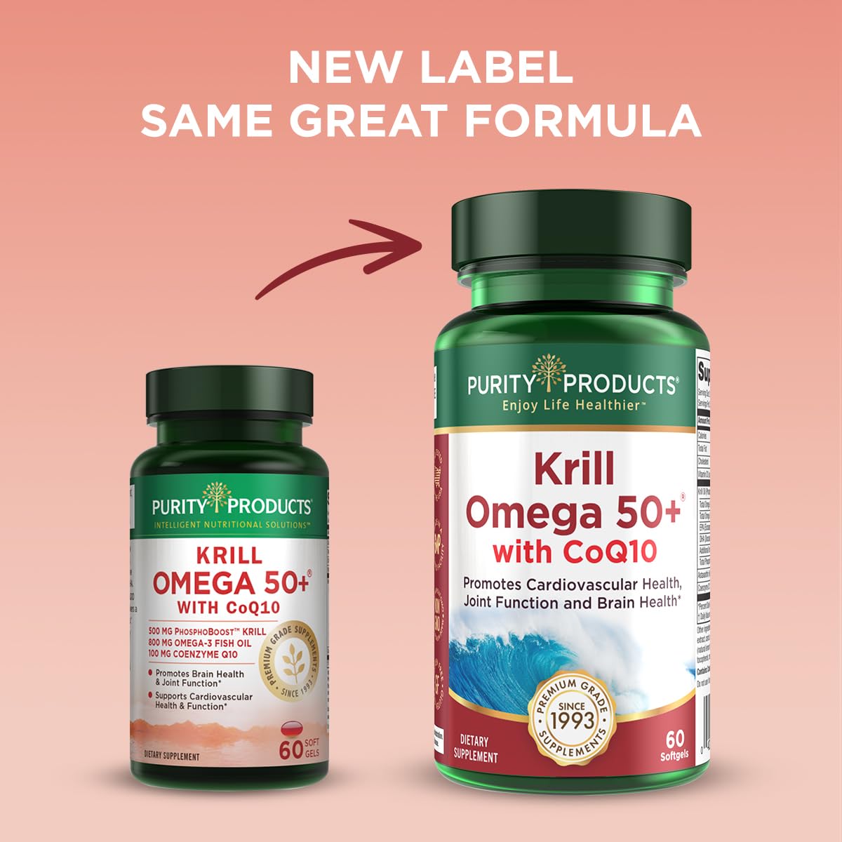 Foto 4 pulgar | Suplemento Dietético Purity Products Krill Omega 50+ con CoQ10 - Venta Internacional