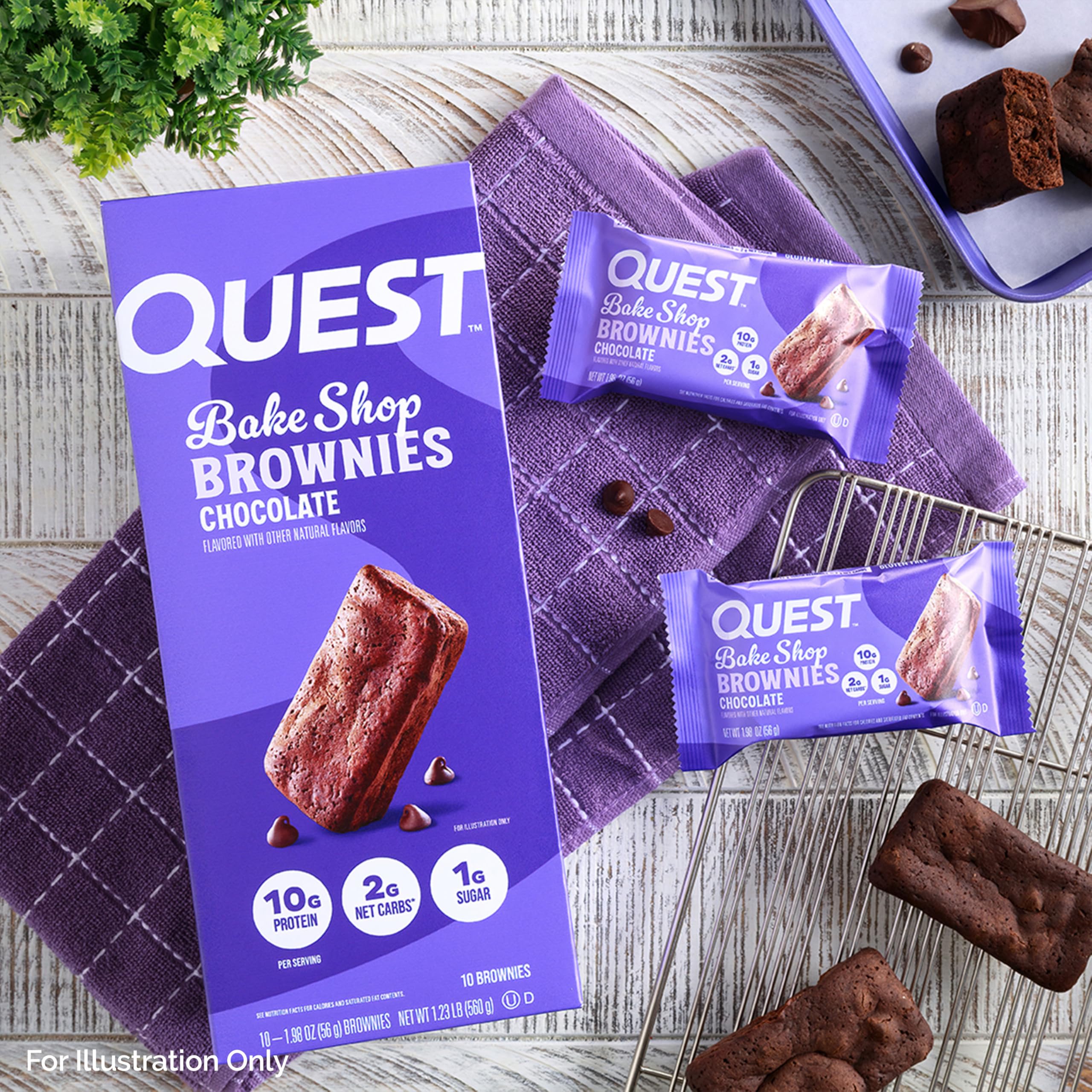 Foto 5 pulgar | Brownies De Chocolate Snack Quest Bake Shop  10 G De Proteína  10 G - Venta Internacional.