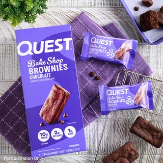 Foto 4 | Brownies De Chocolate Snack Quest Bake Shop 10 G De Proteína 10 G - Venta Internacional.