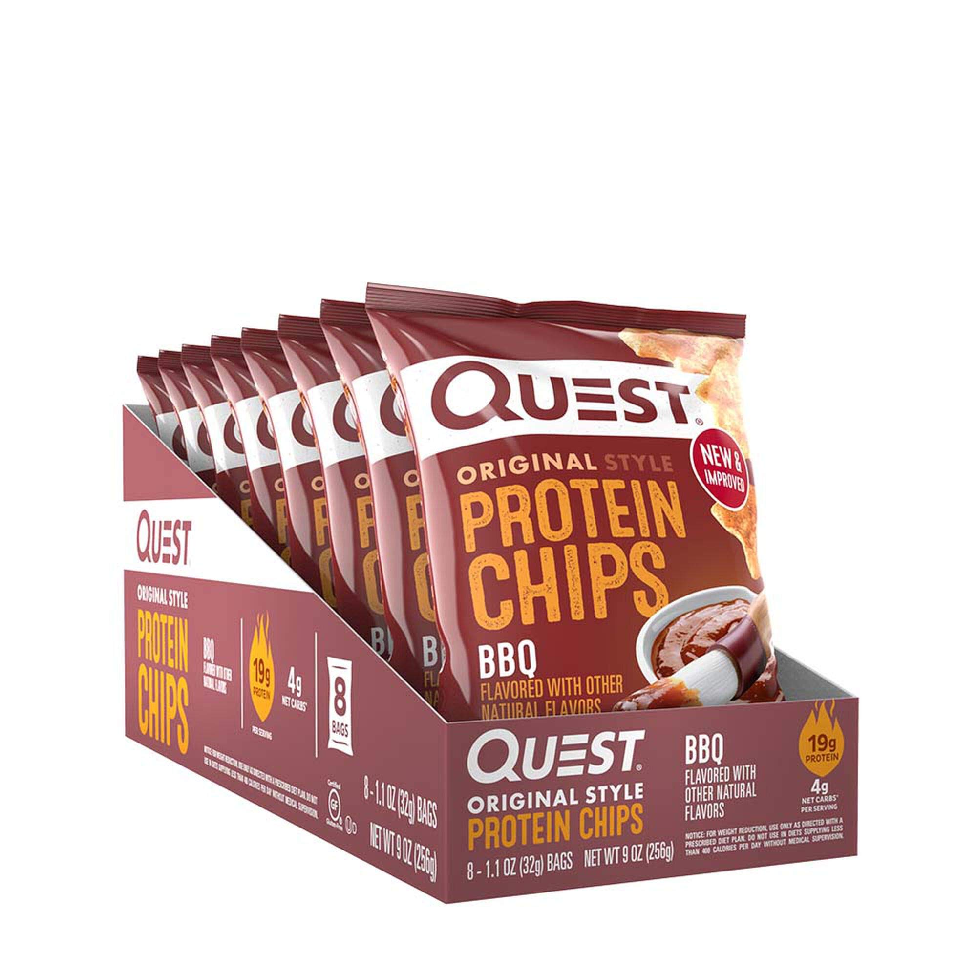 Foto 2 pulgar | Protein Chips Quest Con Sabor A Barbacoa  8 Bolsas  21 G De Proteína - Venta Internacional.