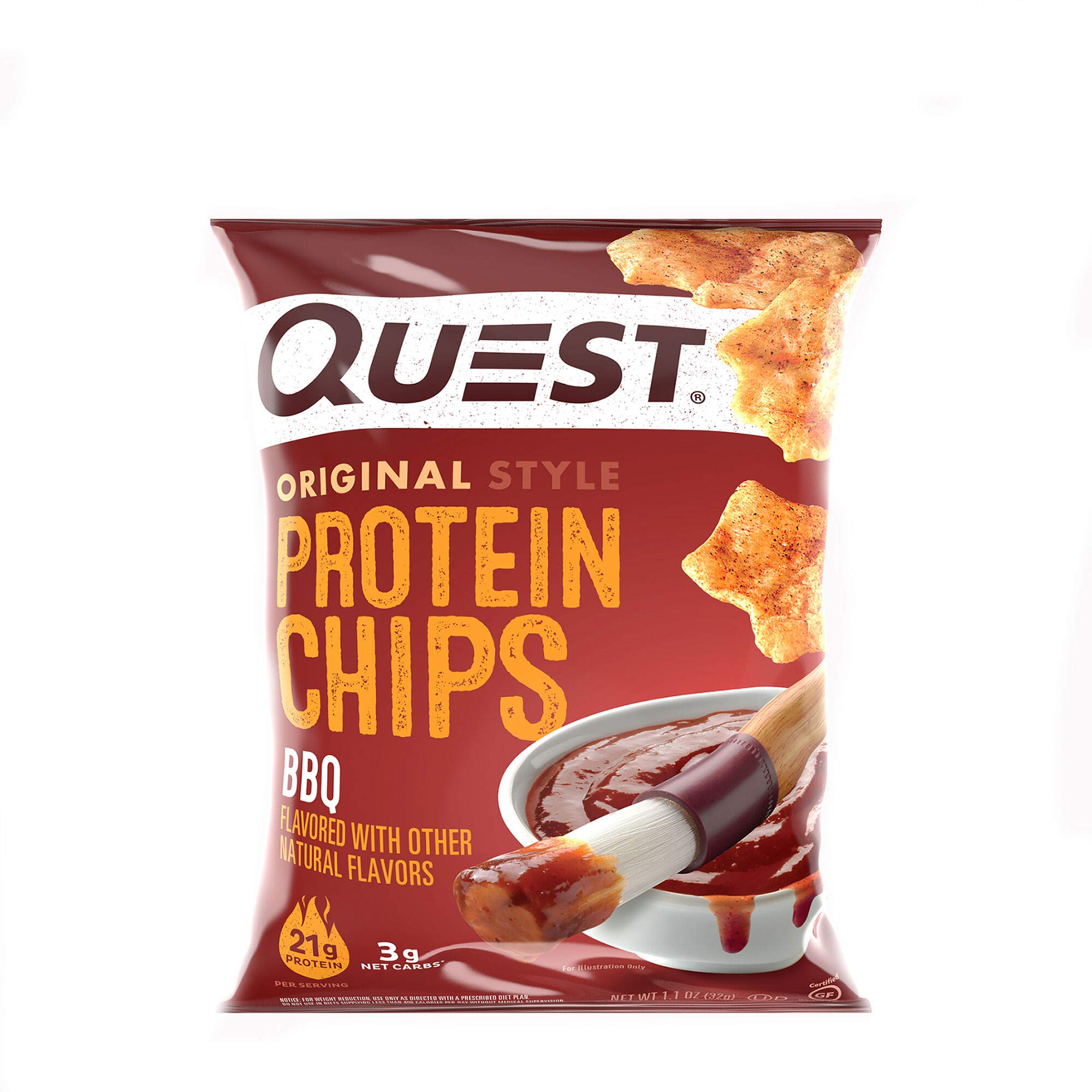 Foto 3 pulgar | Protein Chips Quest Con Sabor A Barbacoa  8 Bolsas  21 G De Proteína - Venta Internacional.