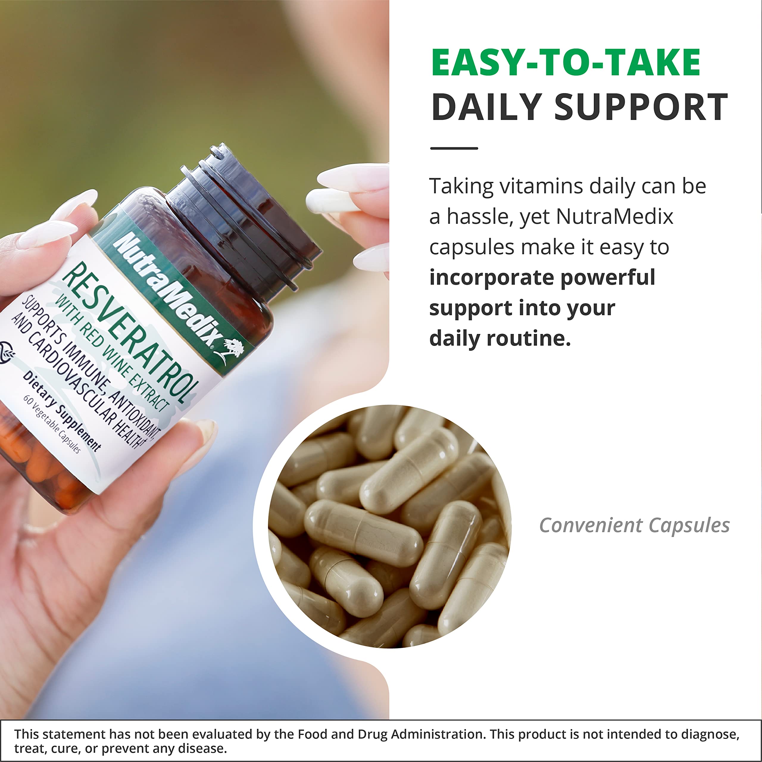 Foto 6 pulgar | Suplemento Nutramedix Resveratrol 200 Mg De Vino Tinto 60 Cápsulas - Venta Internacional.