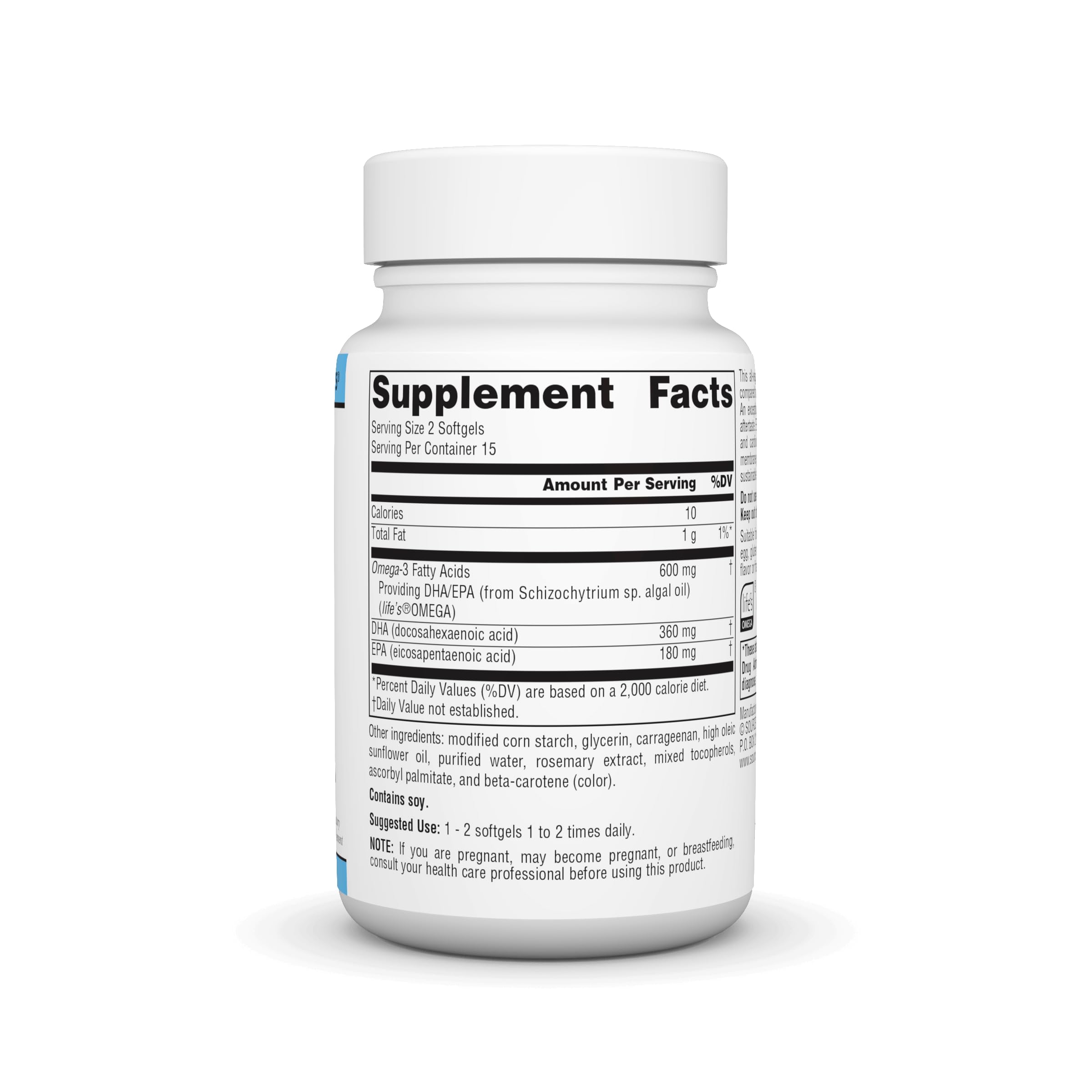 Foto 3 pulgar | Supplement Source Naturals Vegan Omega-3 300 Mg 30 Cápsulas Blandas - Venta Internacional.