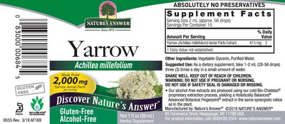 Foto 4 | Suplemento Alimenticio Nature's Answer Con Flores De Milenrama, 30 Ml, Sin Alcohol - Venta Internacional