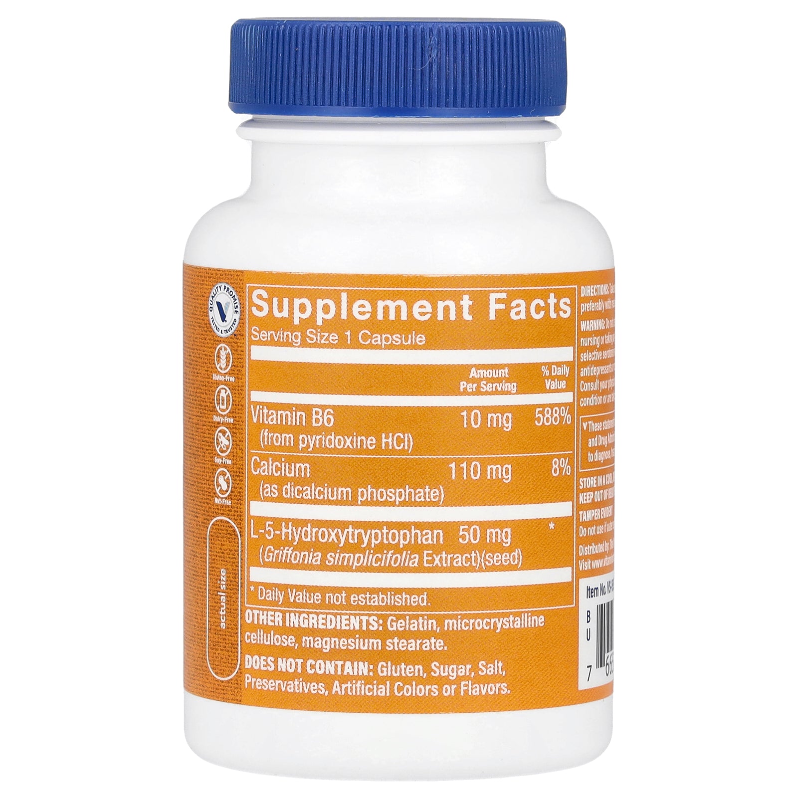 Foto 3 pulgar | Complemente El 5-htp De The Vitamin Shoppe Con Vitamina B6 60 Cápsulas - Venta Internacional.