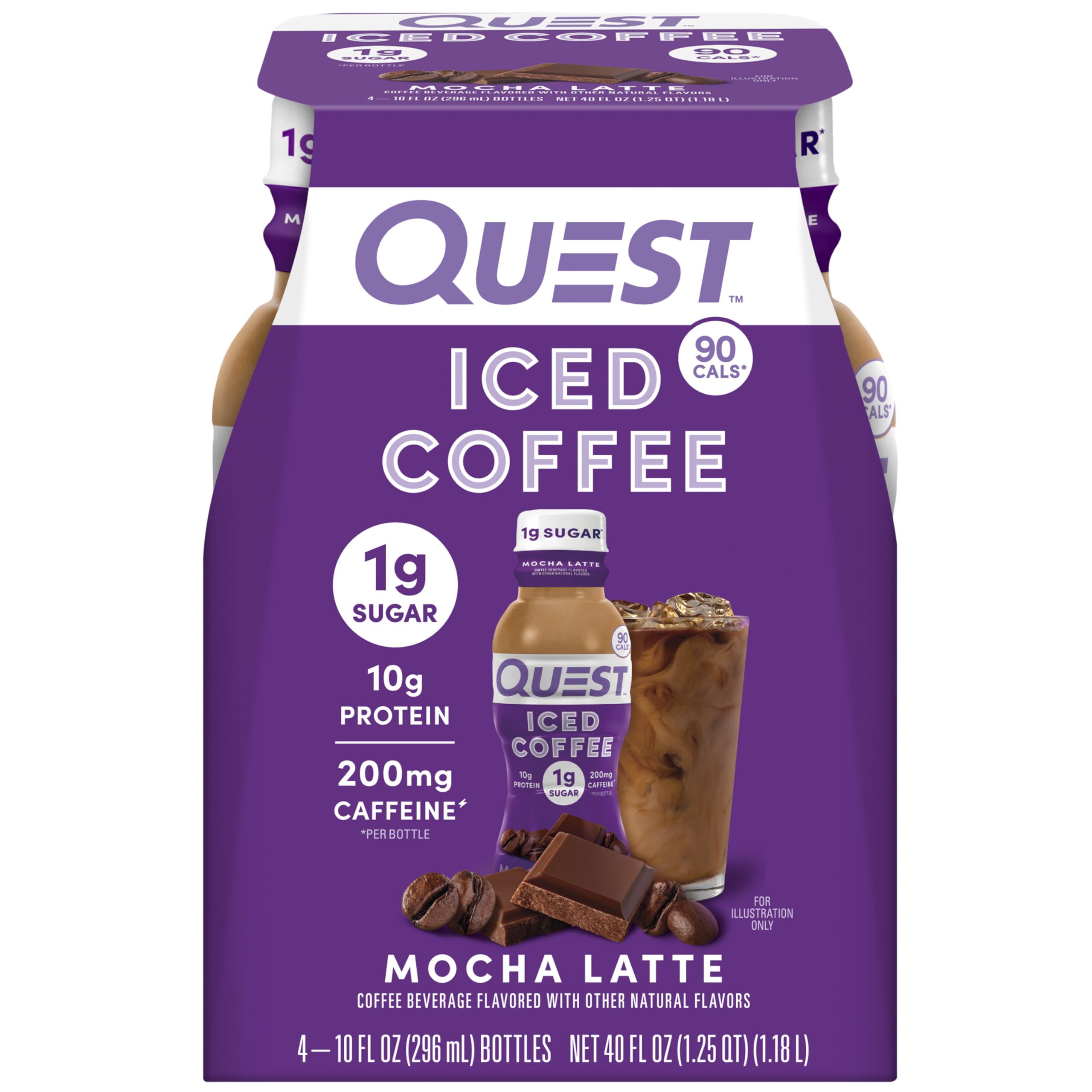 Foto 2 pulgar | Café Con Leche Iced Coffee Quest Nutrition  10 G De Proteína  200 Ml - Venta Internacional.