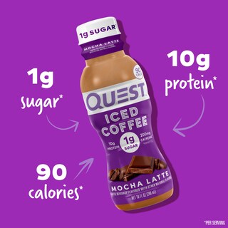 Foto 3 | Café Con Leche Iced Coffee Quest Nutrition 10 G De Proteína 200 Ml - Venta Internacional.