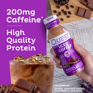 Foto 4 | Café Con Leche Iced Coffee Quest Nutrition 10 G De Proteína 200 Ml - Venta Internacional.