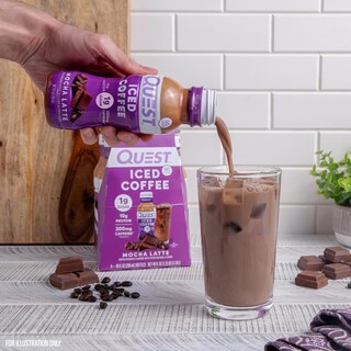 Foto 5 | Café Con Leche Iced Coffee Quest Nutrition 10 G De Proteína 200 Ml - Venta Internacional.