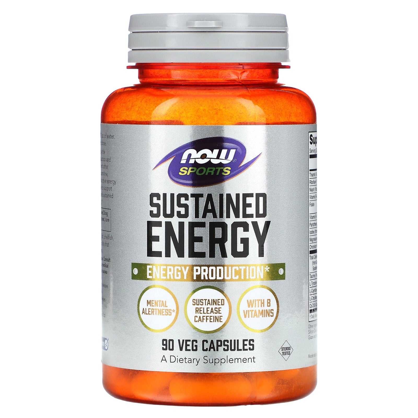 Foto 2 pulgar | Supplement Now Foods Sustained Energy  90 Cápsulas Vegetarianas - Venta Internacional.