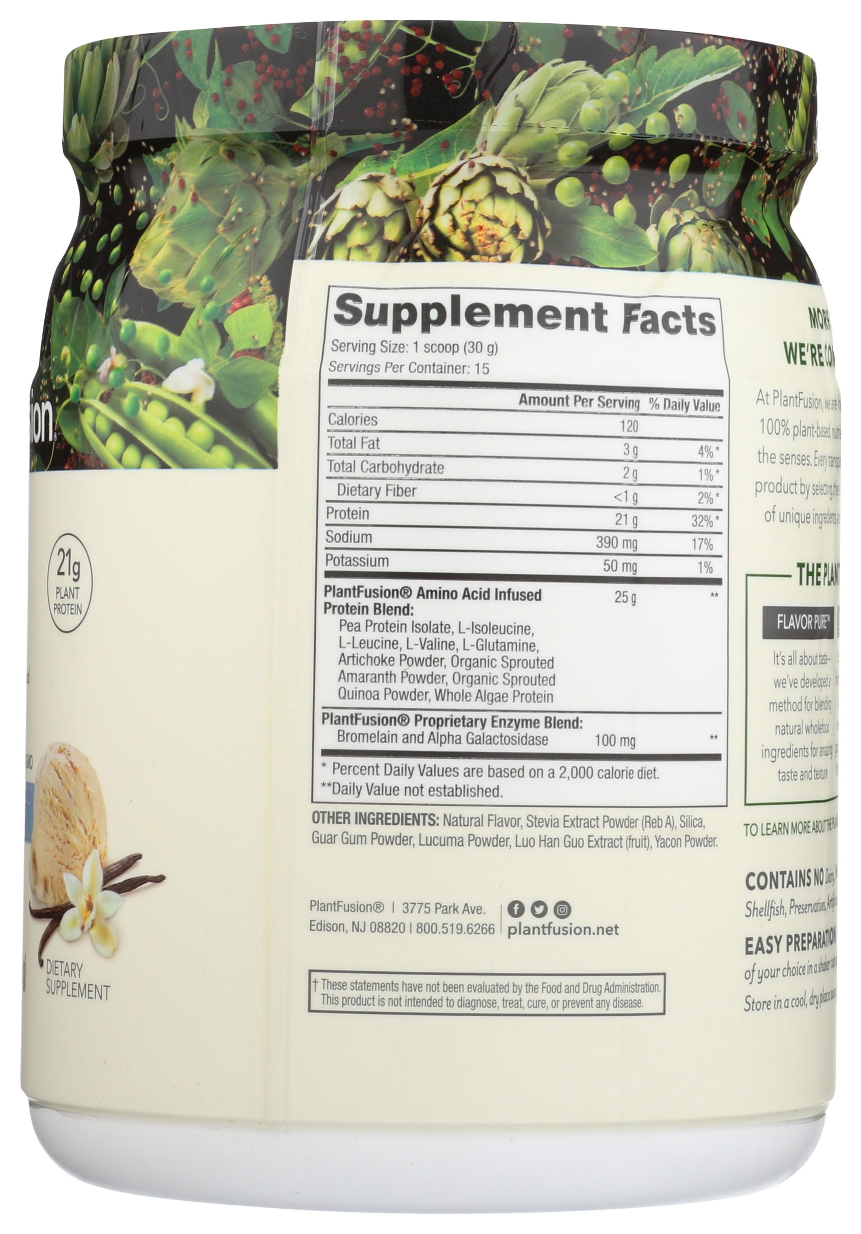 Foto 8 pulgar | Proteína En Polvo Plantfusion Complete Vegan Con Bcaa 454 G - Venta Internacional.