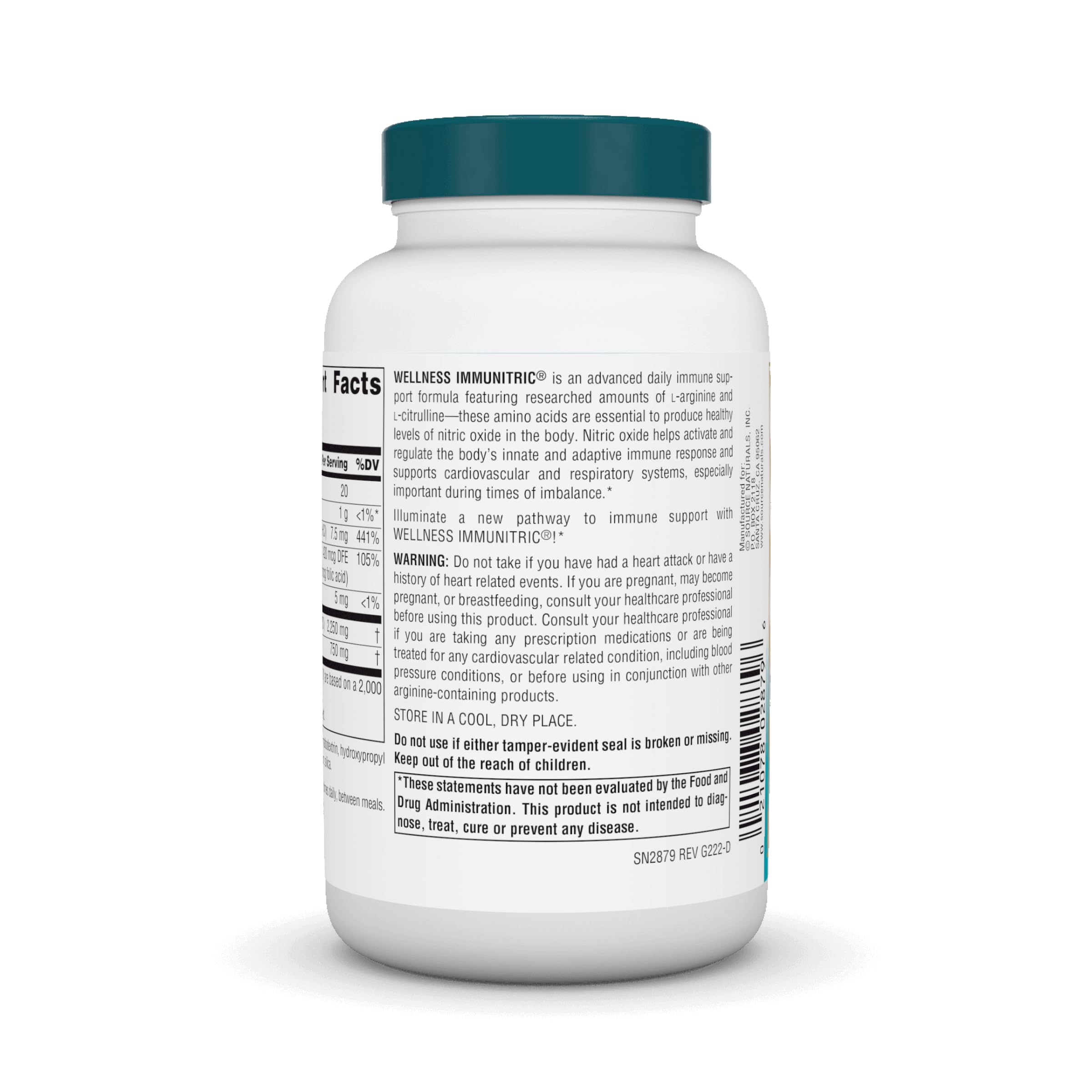 Foto 4 pulgar | Supplement Source Naturals Wellness Immunitric 90 Comprimidos - Venta Internacional.
