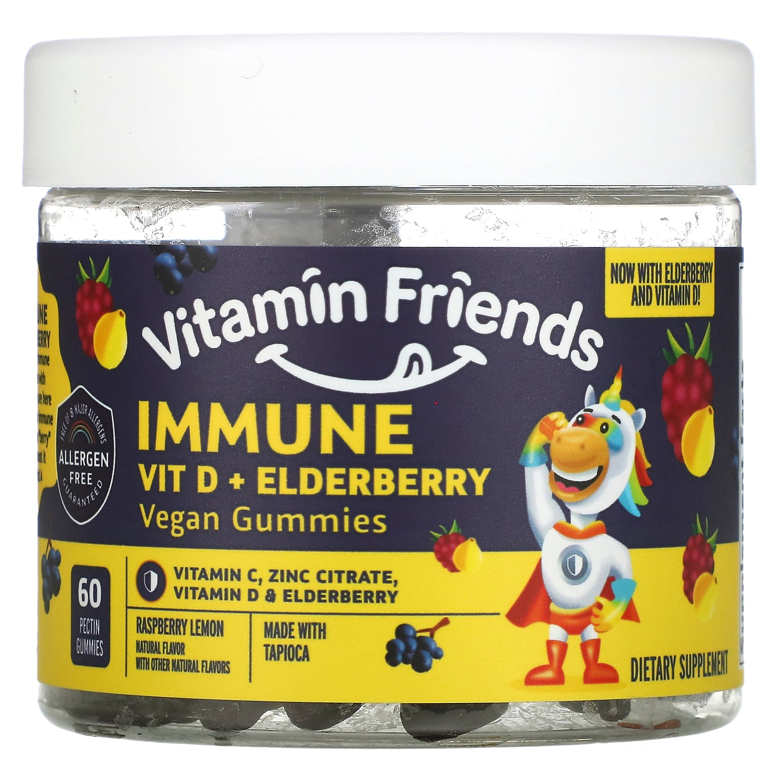 Foto 2 pulgar | Suplemento Vitamin Friends Immune Vit D + Gomitas De Saúco - Venta Internacional.