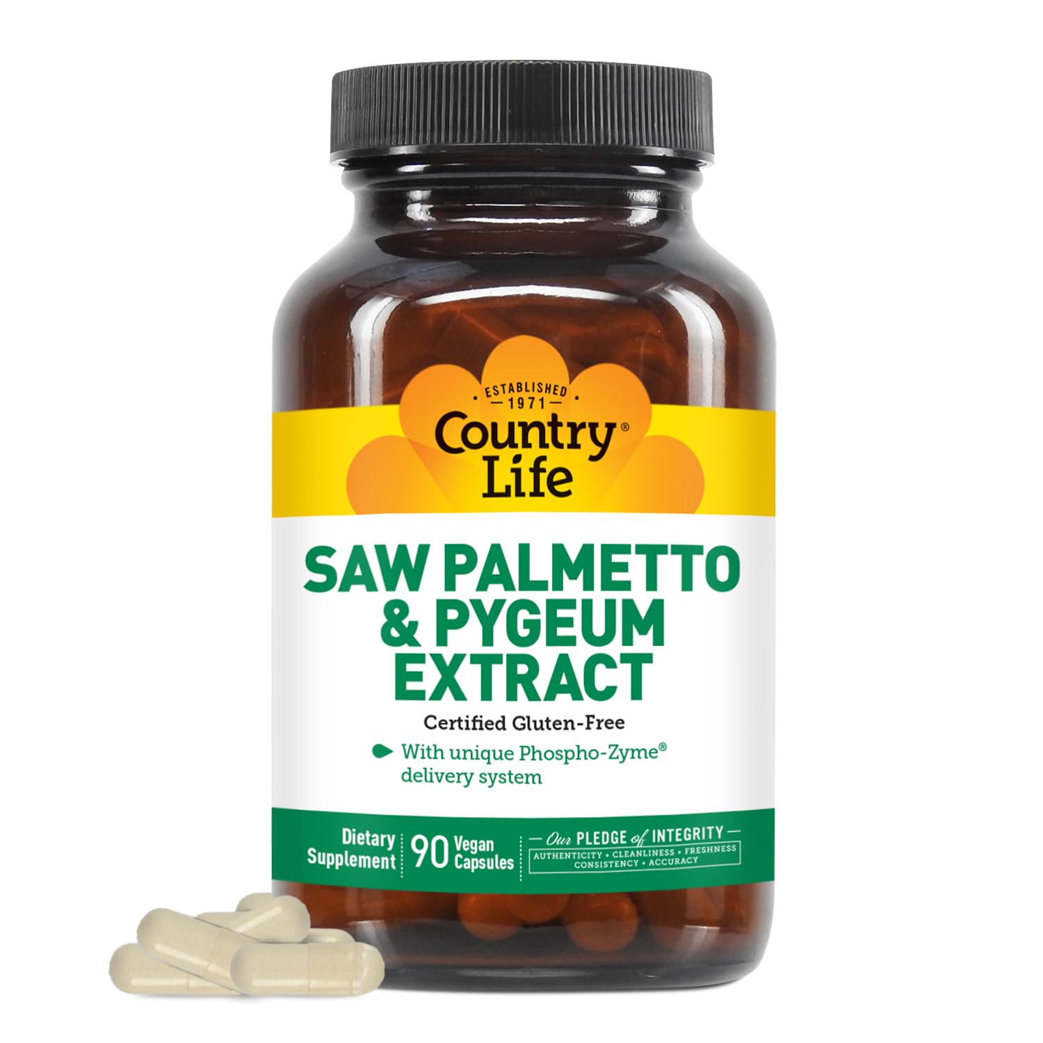Foto 2 pulgar | Suplemento Country Life Saw Palmetto y Pygeum 90 Cápsulas - Venta Internacional