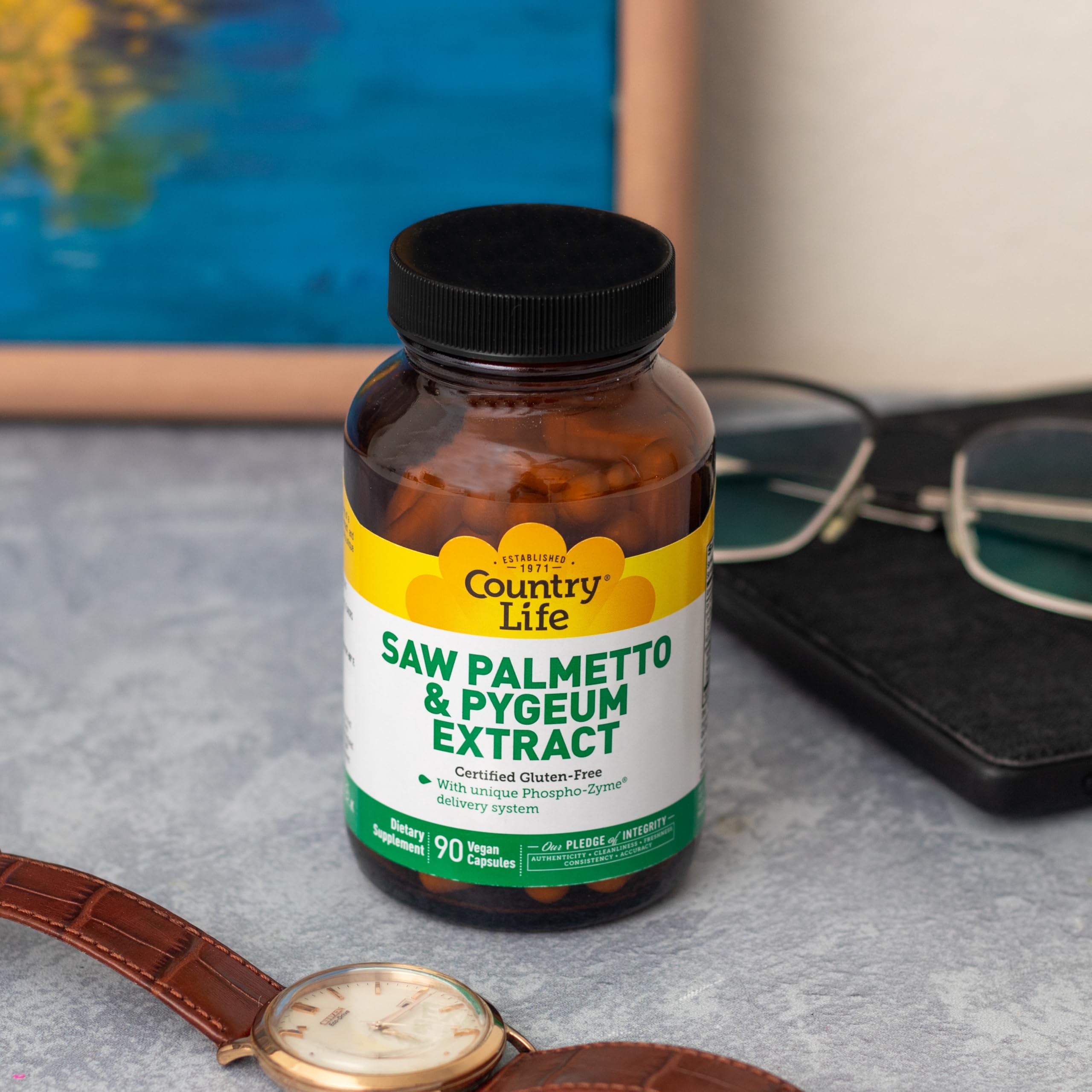 Foto 4 pulgar | Suplemento Country Life Saw Palmetto y Pygeum 90 Cápsulas - Venta Internacional