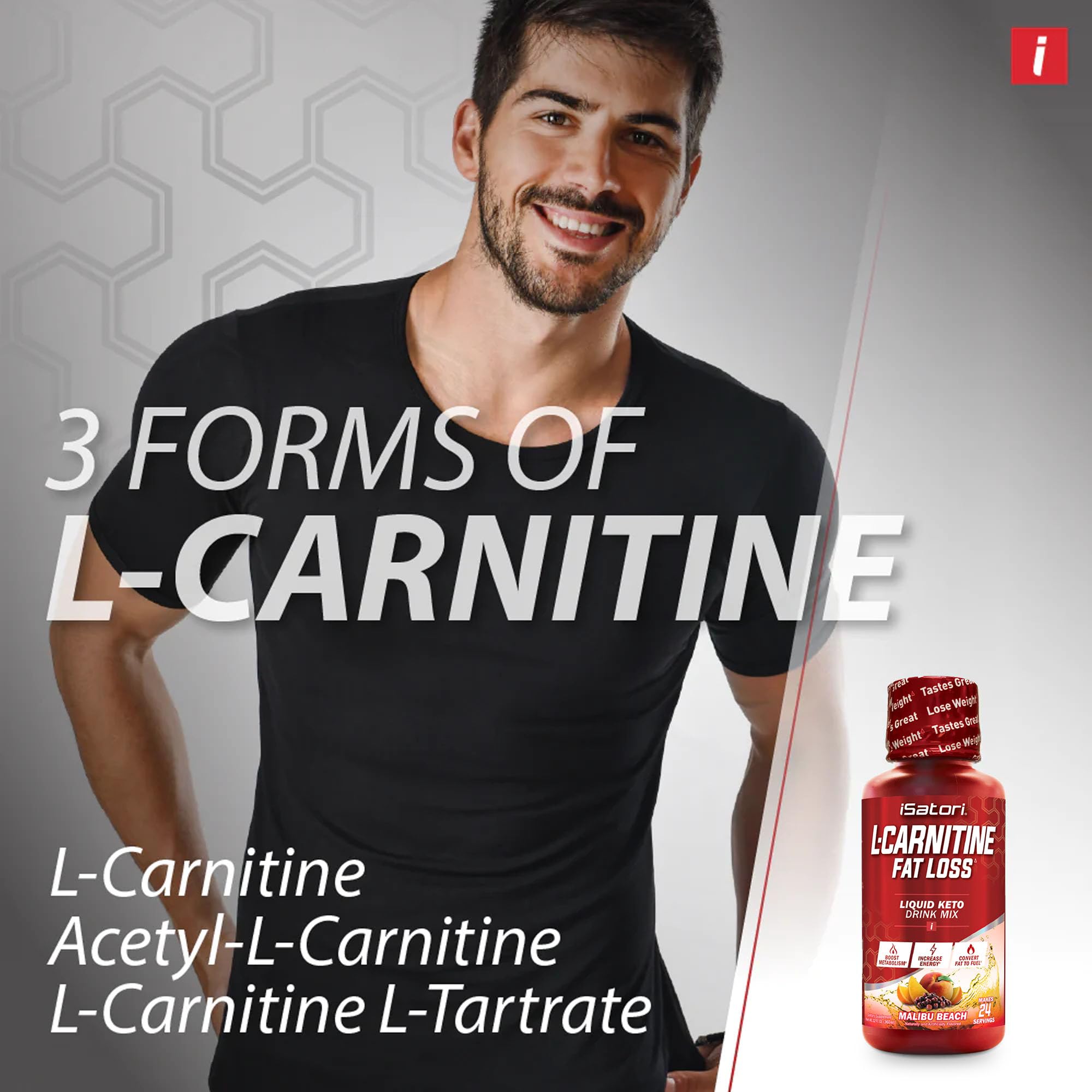 Foto 5 pulgar | Suplemento Isatori L-carnitine 1500  Líquido De Triple Mezcla  24 Dosis - Venta Internacional.