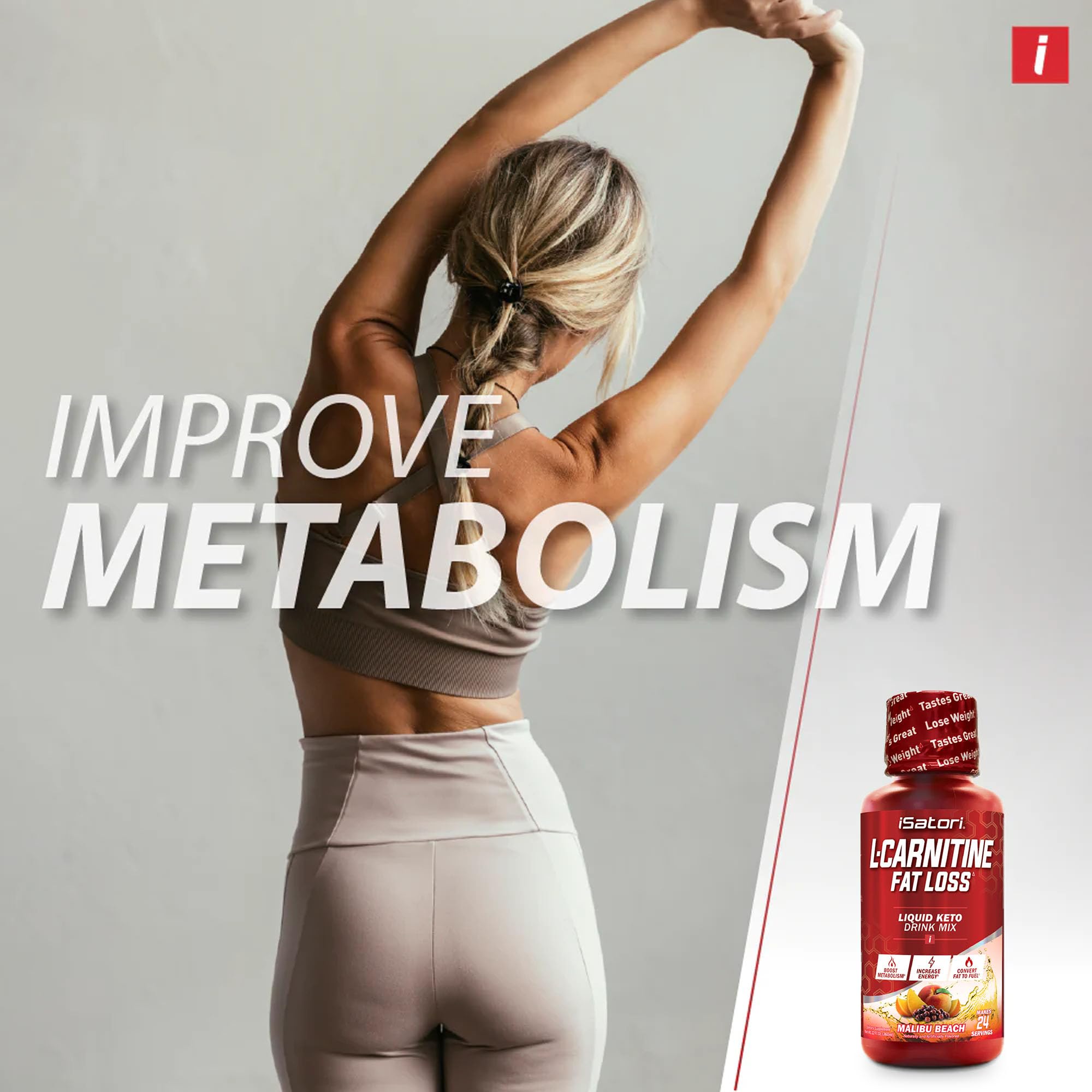 Foto 5 | Suplemento Isatori L-carnitine 1500  Líquido De Triple Mezcla  24 Dosis - Venta Internacional.