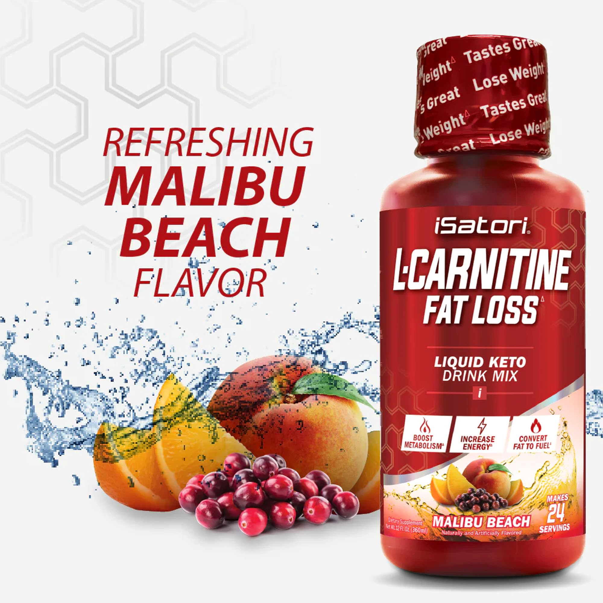 Foto 7 | Suplemento Isatori L-carnitine 1500  Líquido De Triple Mezcla  24 Dosis - Venta Internacional.