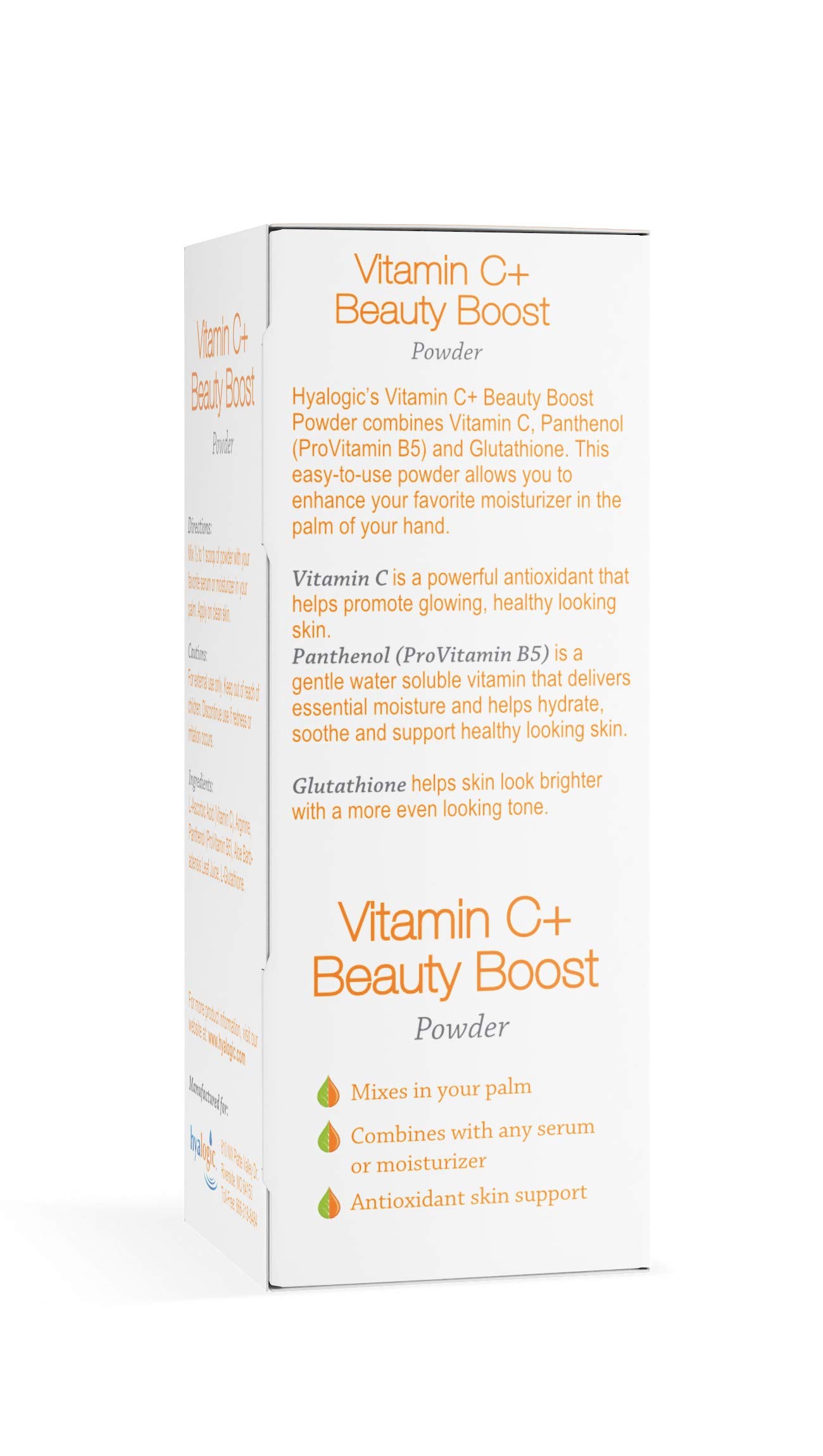 Foto 4 pulgar | Vitamina C+ Beauty Boost Powder Hyalogic  6 G  Para El Cuidado De La Piel - Venta Internacional.