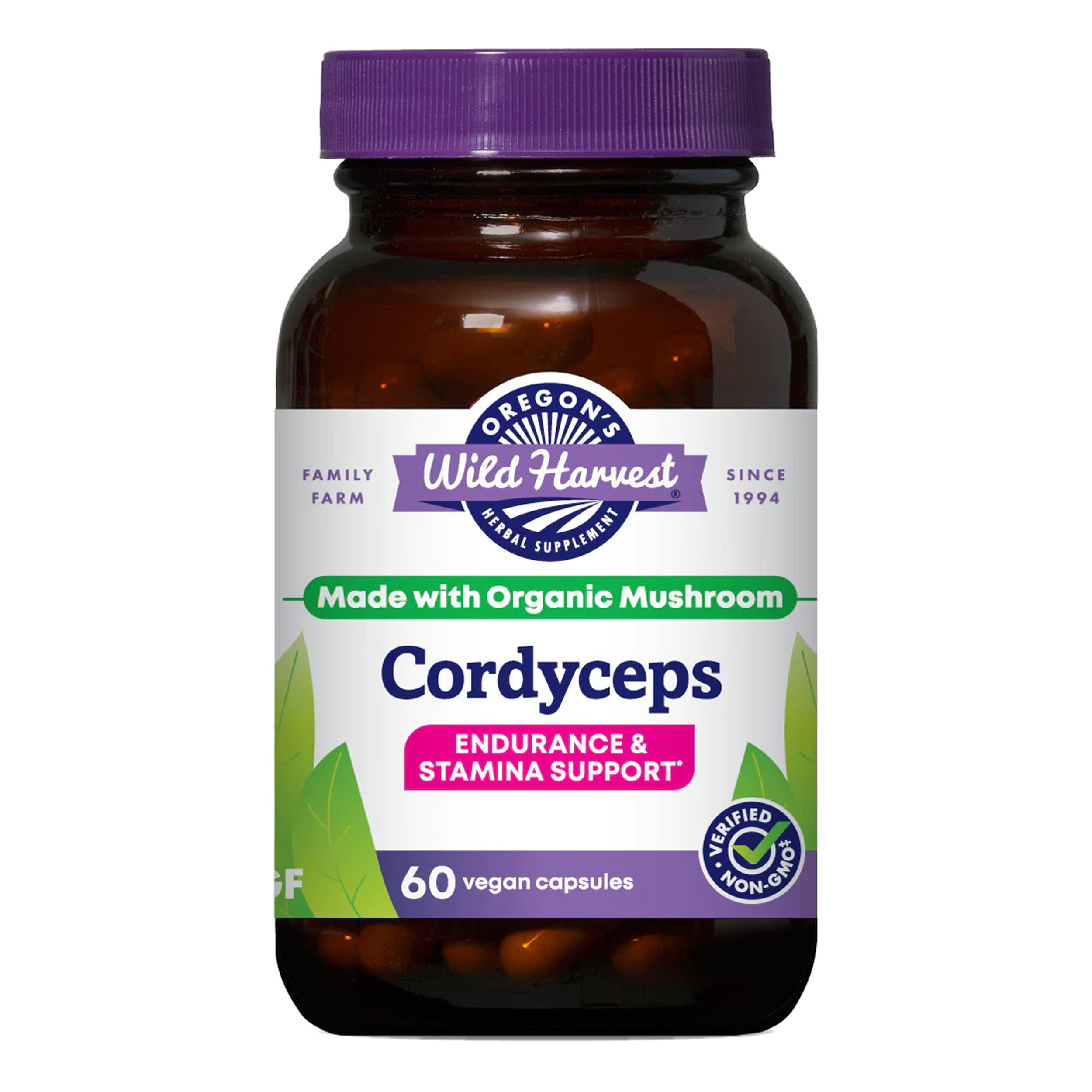 Foto 1 | Suplemento Orgánico De Cordyceps Wild Harvest De Oregon  60 Cápsulas - Venta Internacional.