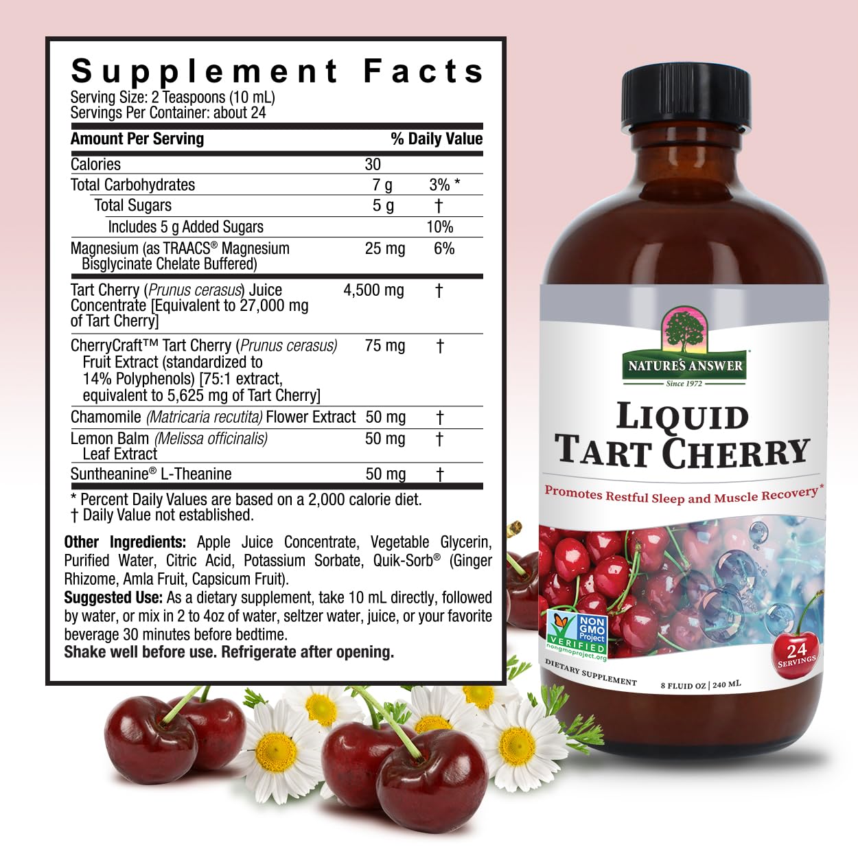 Foto 3 pulgar | Suplemento Alimenticio Líquido Nature's Answer Tart Cherry 240 Ml - Venta Internacional