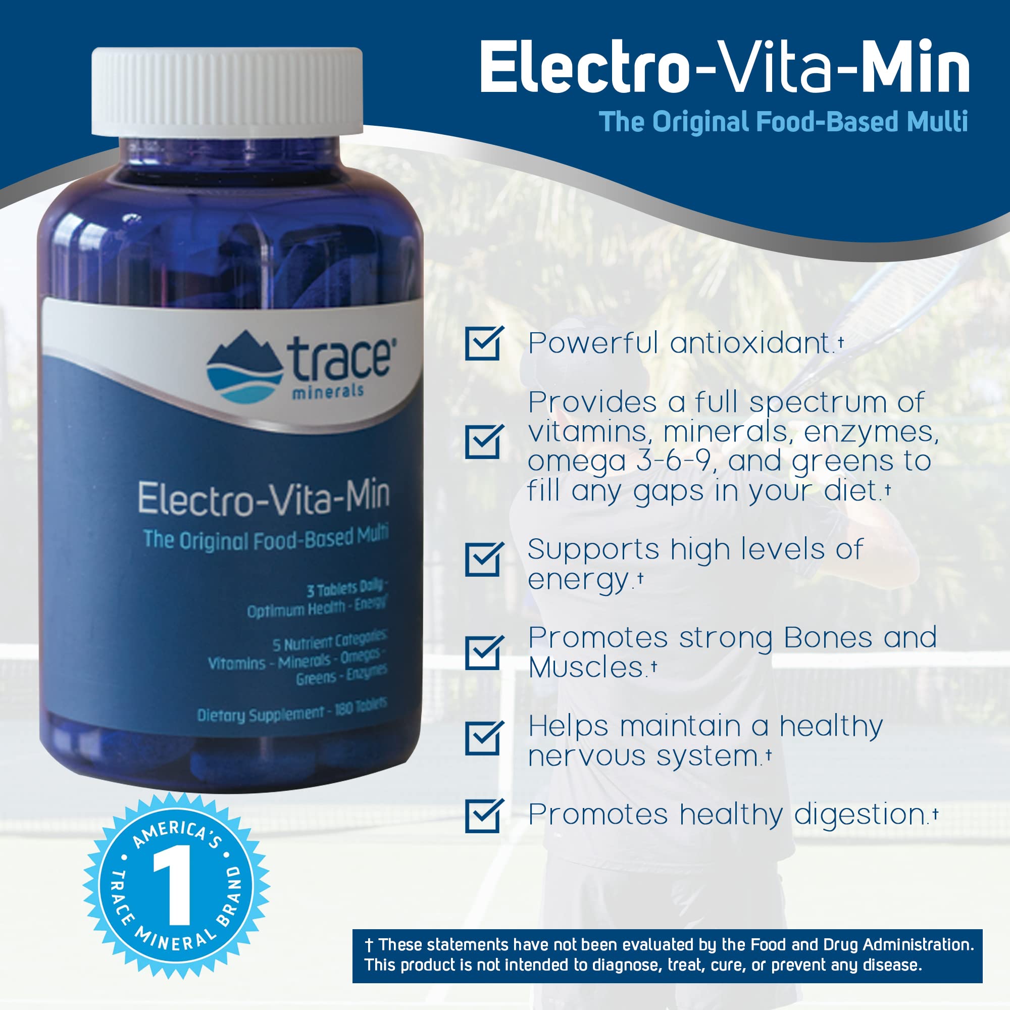 Foto 2 | Suplemento De Oligoelementos Electro-vita-min 180 Comprimidos - Venta Internacional.