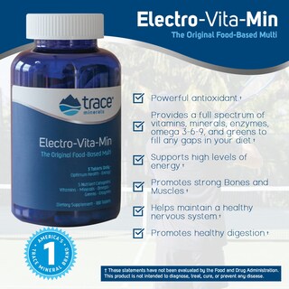 Foto 2 | Suplemento De Oligoelementos Electro-vita-min 180 Comprimidos - Venta Internacional.