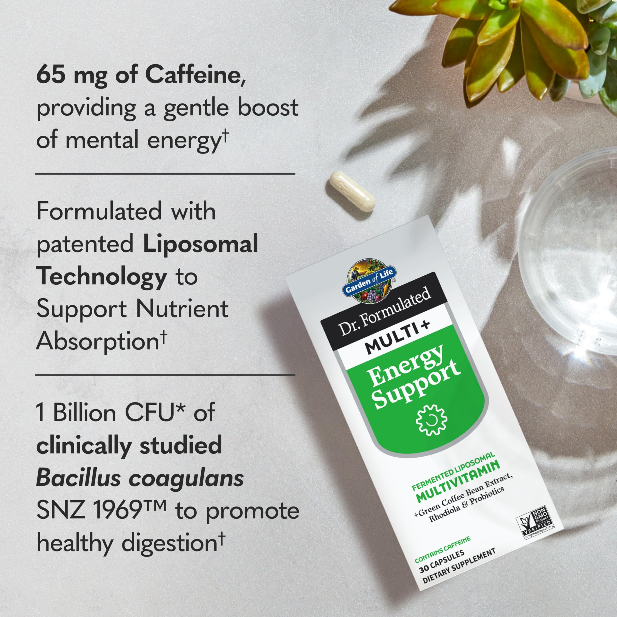 Foto 3 pulgar | Suplemento Garden Of Life Dr. Formulated Multi+ Energy 30 Cápsulas - Venta Internacional.