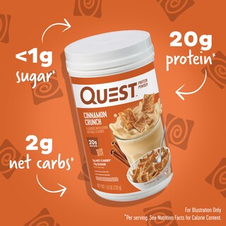 Foto 2 | Proteína En Polvo Quest Nutrition Cinnamon Crunch 900 G - Venta Internacional.