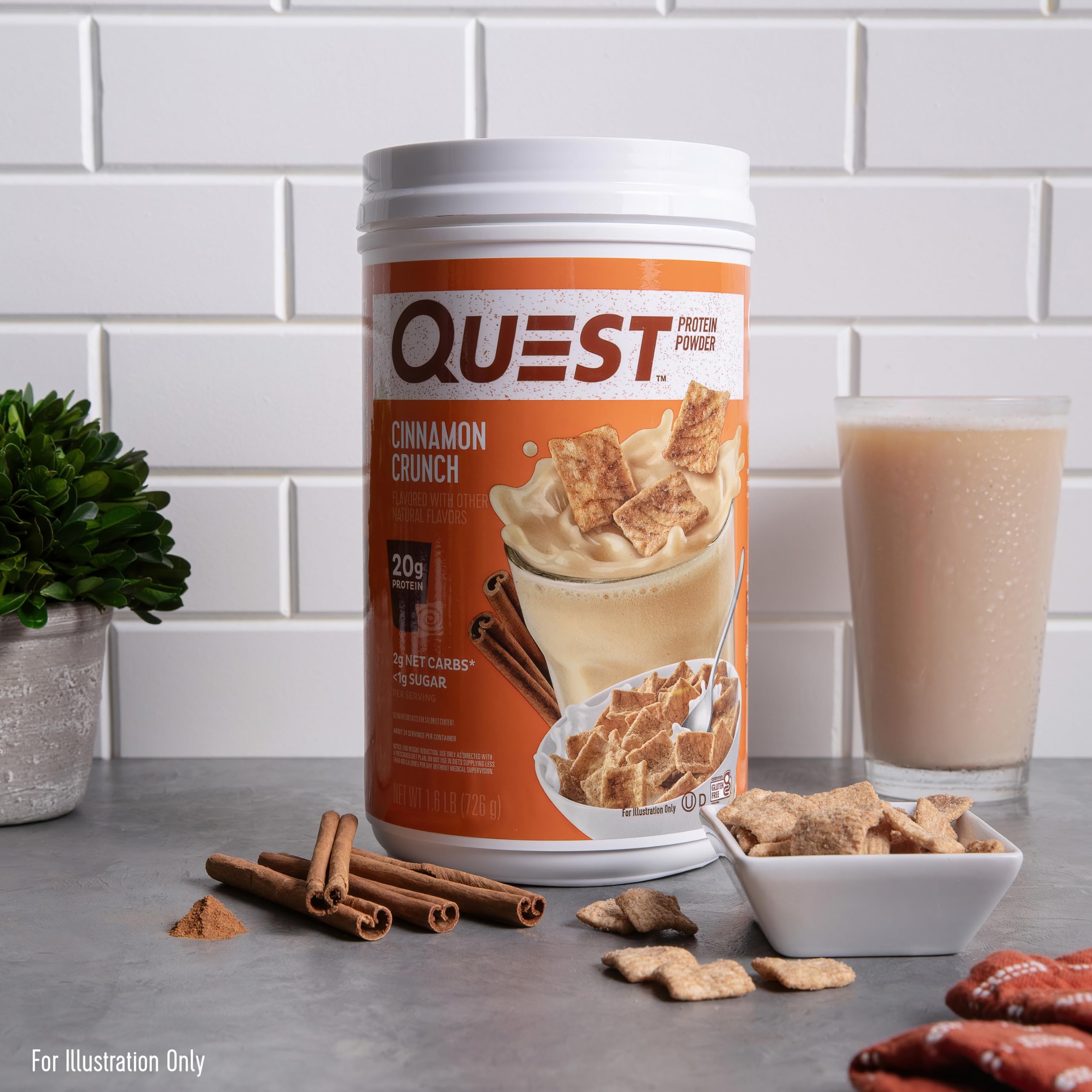 Foto 5 pulgar | Proteína En Polvo Quest Nutrition Cinnamon Crunch 900 G - Venta Internacional.