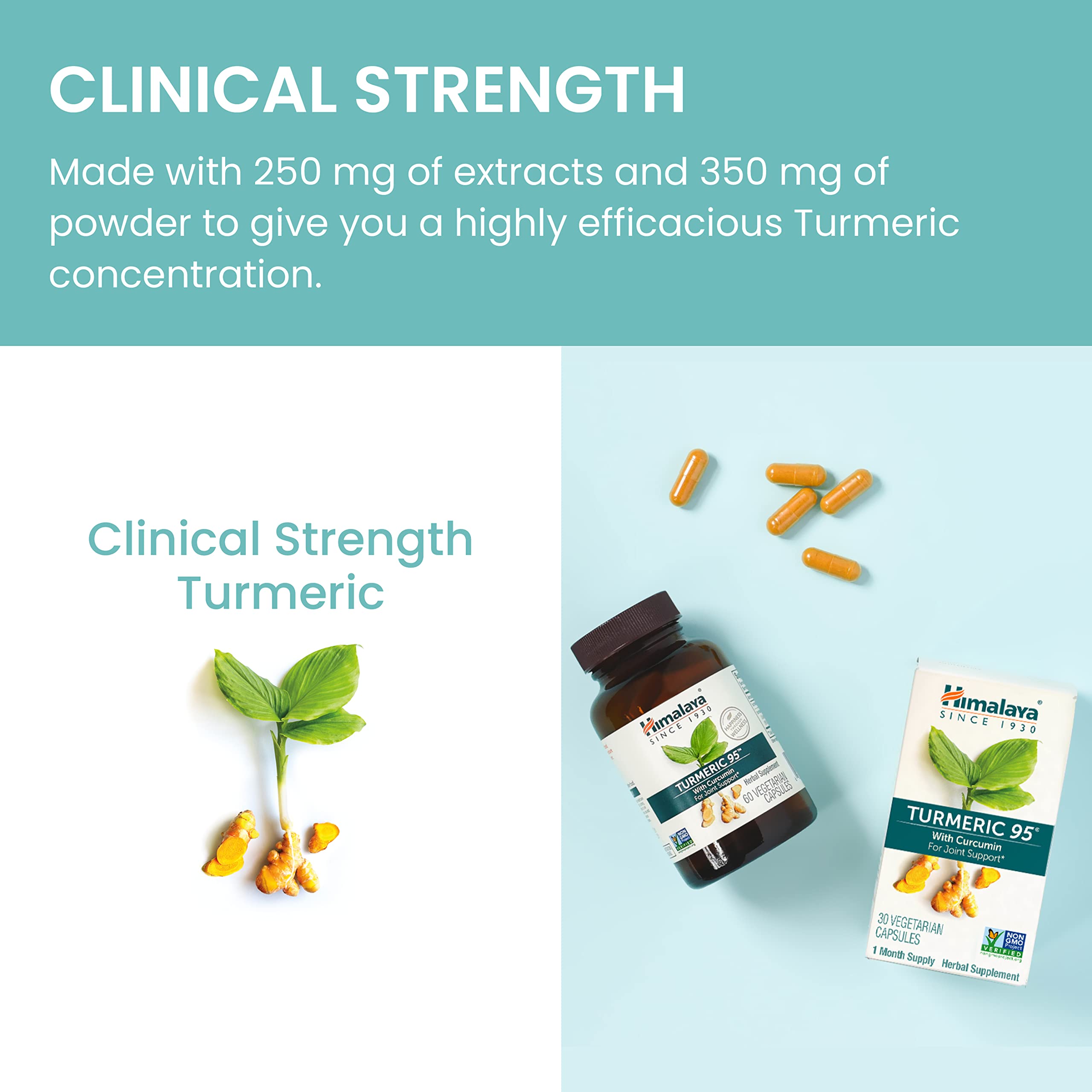 Foto 6 pulgar | Suplemento De Cúrcuma Del Himalaya 95 Con Curcumina 600 Mg 60 Cápsulas X2 - Venta Internacional.