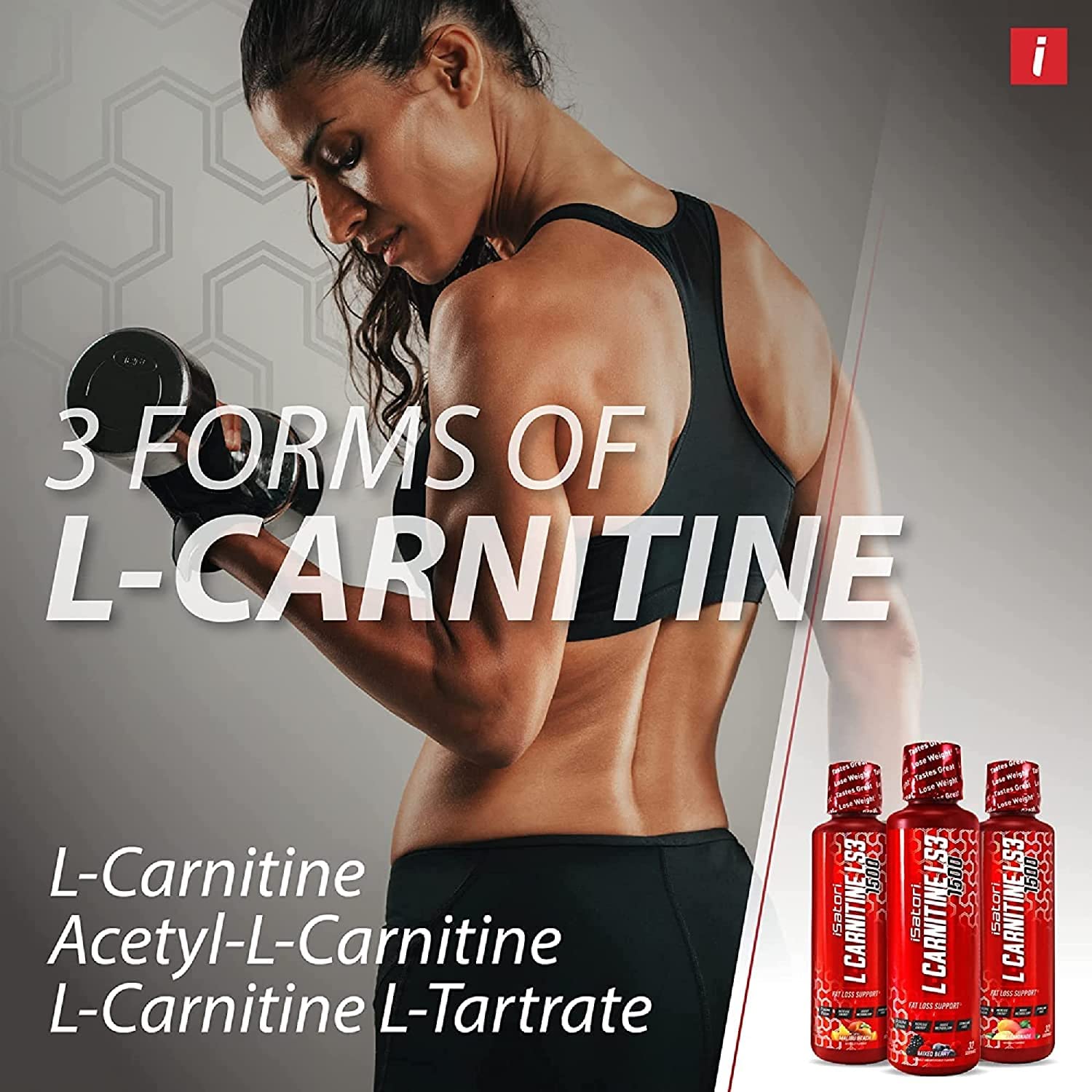 Foto 4 pulgar | Suplemento Isatori L-carnitine Ls3 3000 Limón Lima 960 Ml - Venta Internacional.