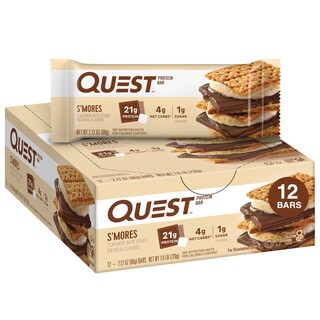 Foto 1 | Barras De Proteína Quest Nutrition S'mores 21 G De Proteína 12 Unidades - Venta Internacional.