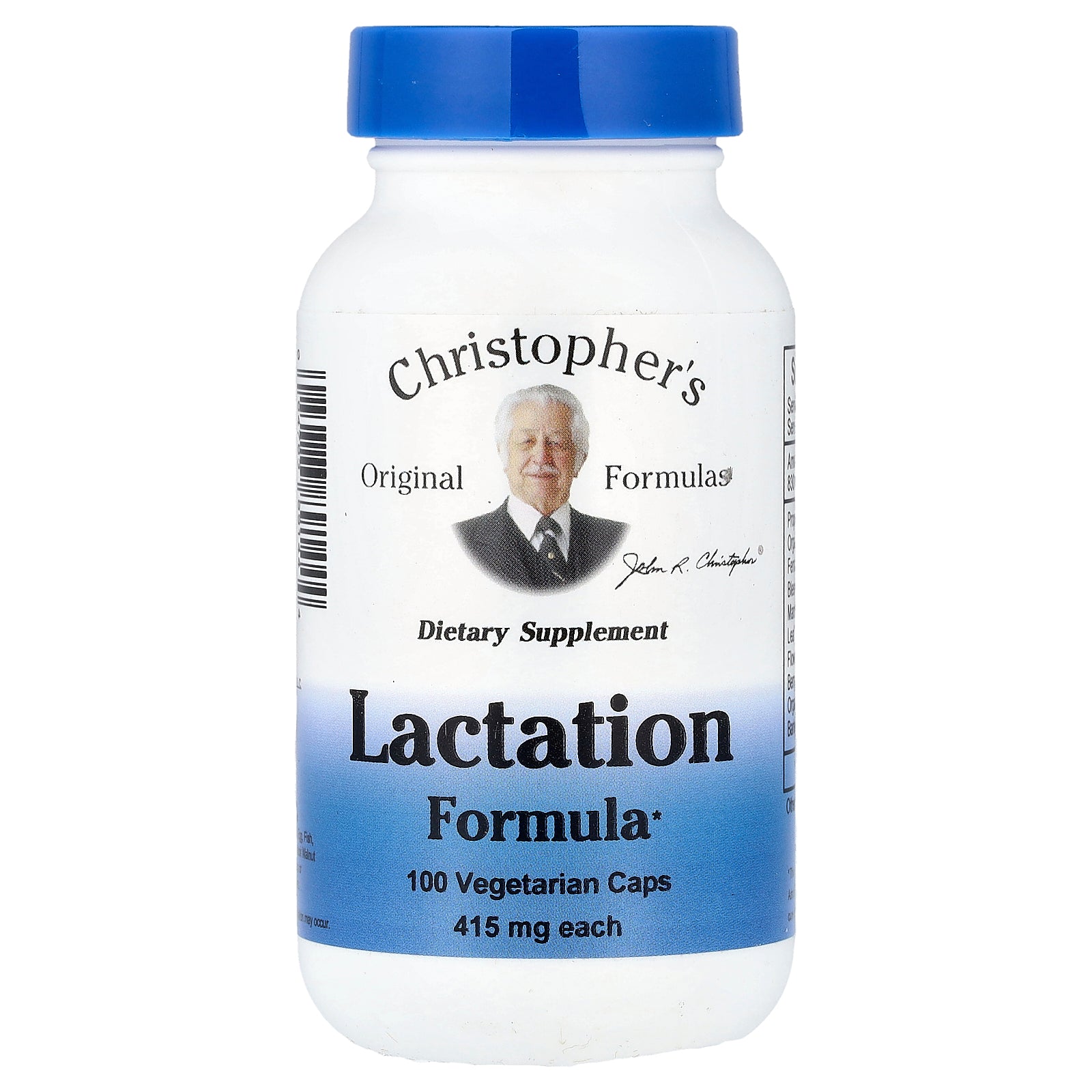 Foto 1 | Suplemento Christopher's Original Formulas Lactation 100 Cápsulas - Venta Internacional.
